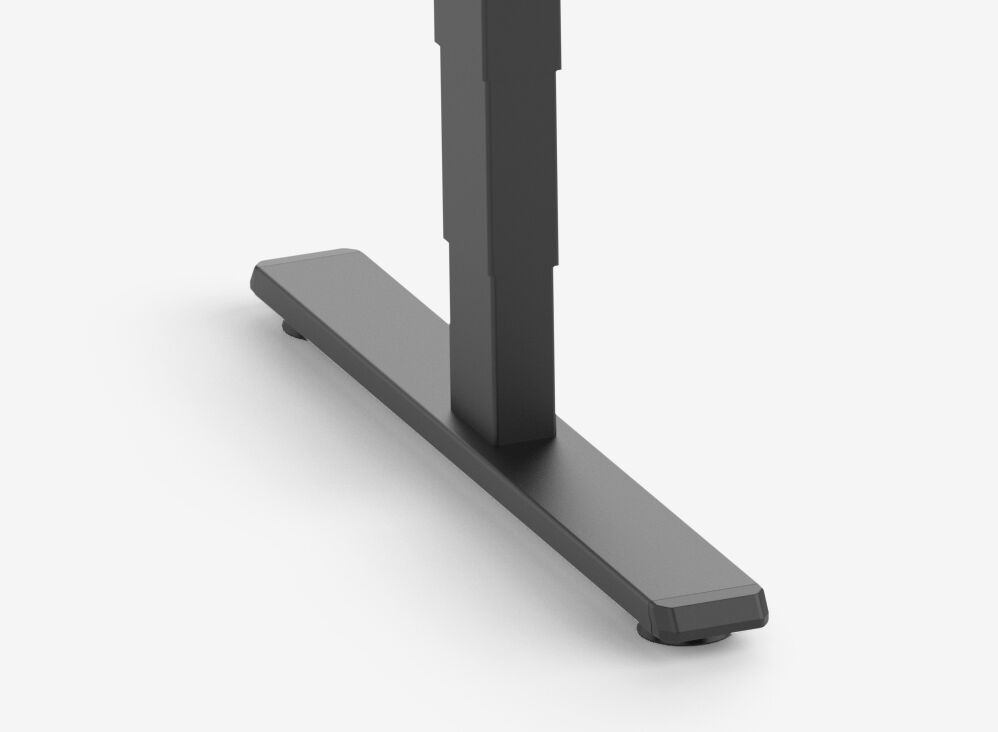 FOKUS Gestell Schwarz, Tischplatte 1200 x 700 x 19 mm Eiche