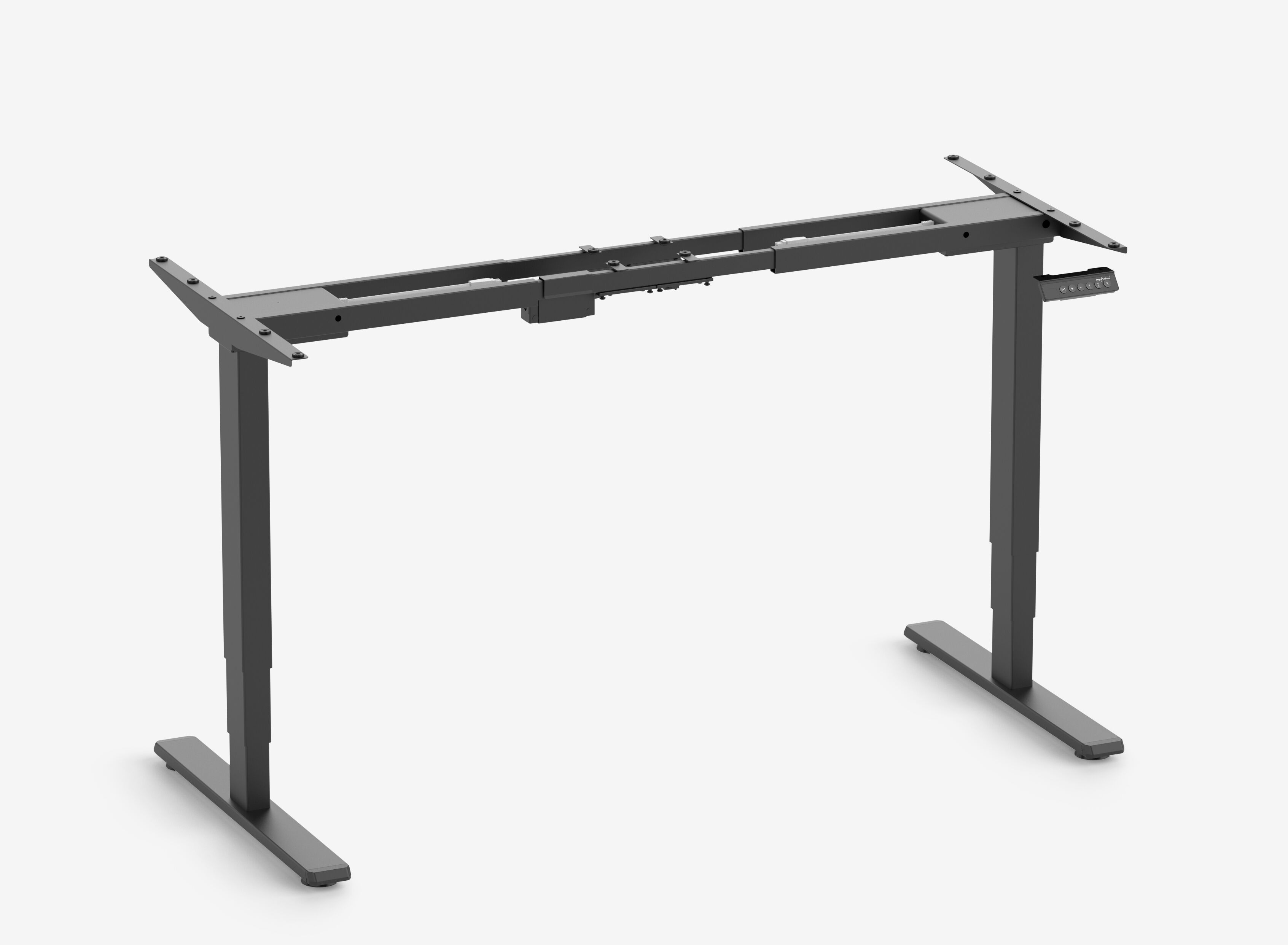 FOKUS Gestell Schwarz, Tischplatte 1200 x 700 x 19 mm Eiche