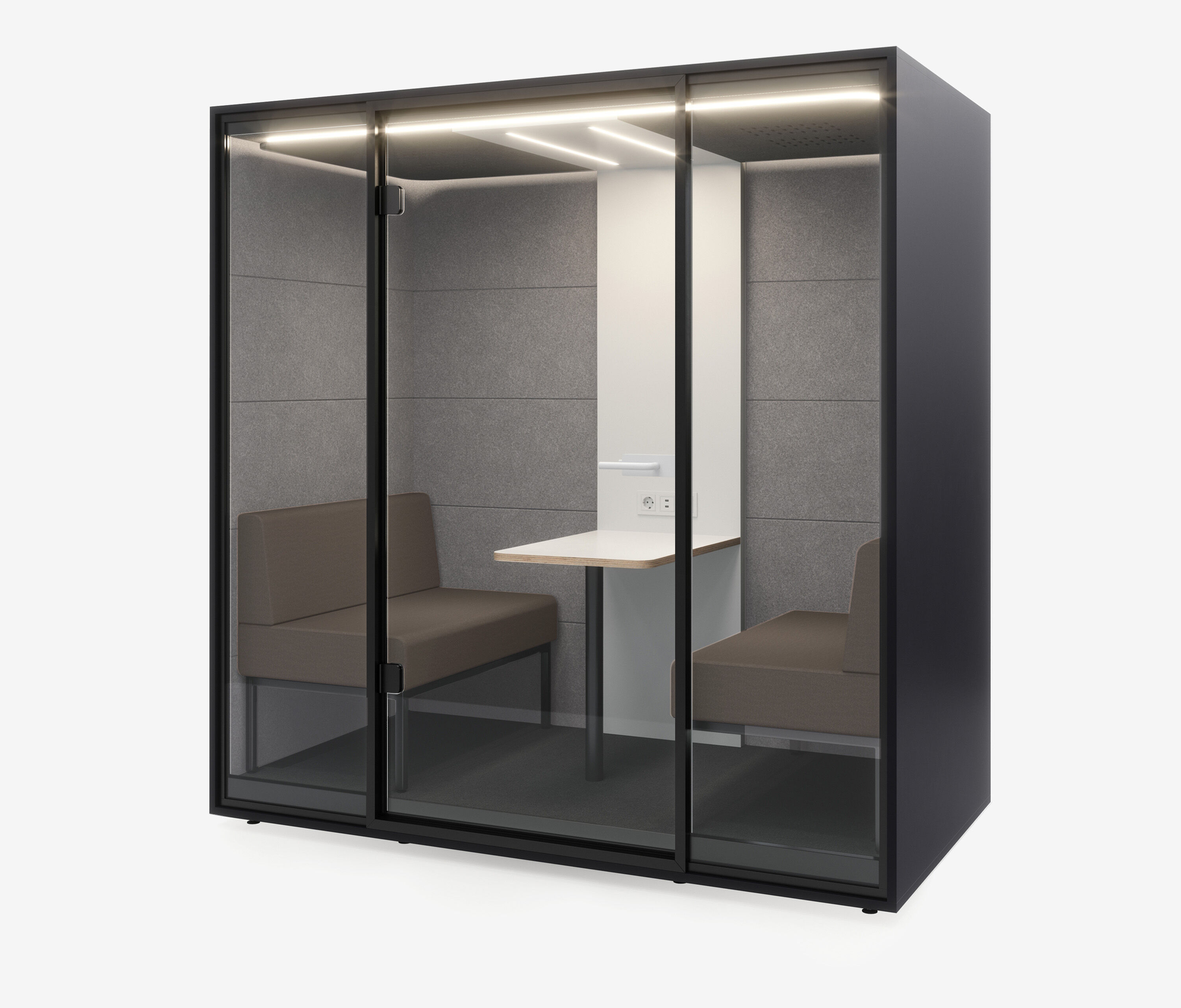 Meetingbox Quattro Anthrazit Weiß Kaffee Kaffee Standard Schwarz