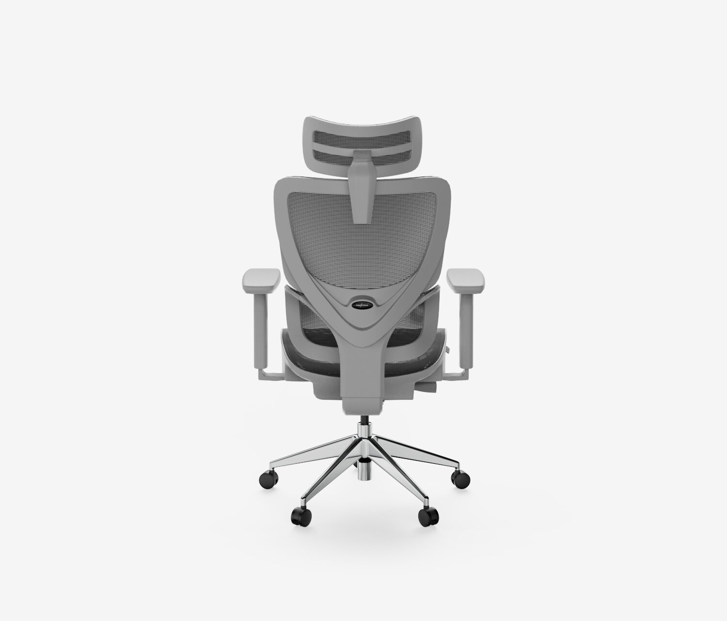 Bürodrehstuhl SENTA FX Mesh Hoch Grau Silber