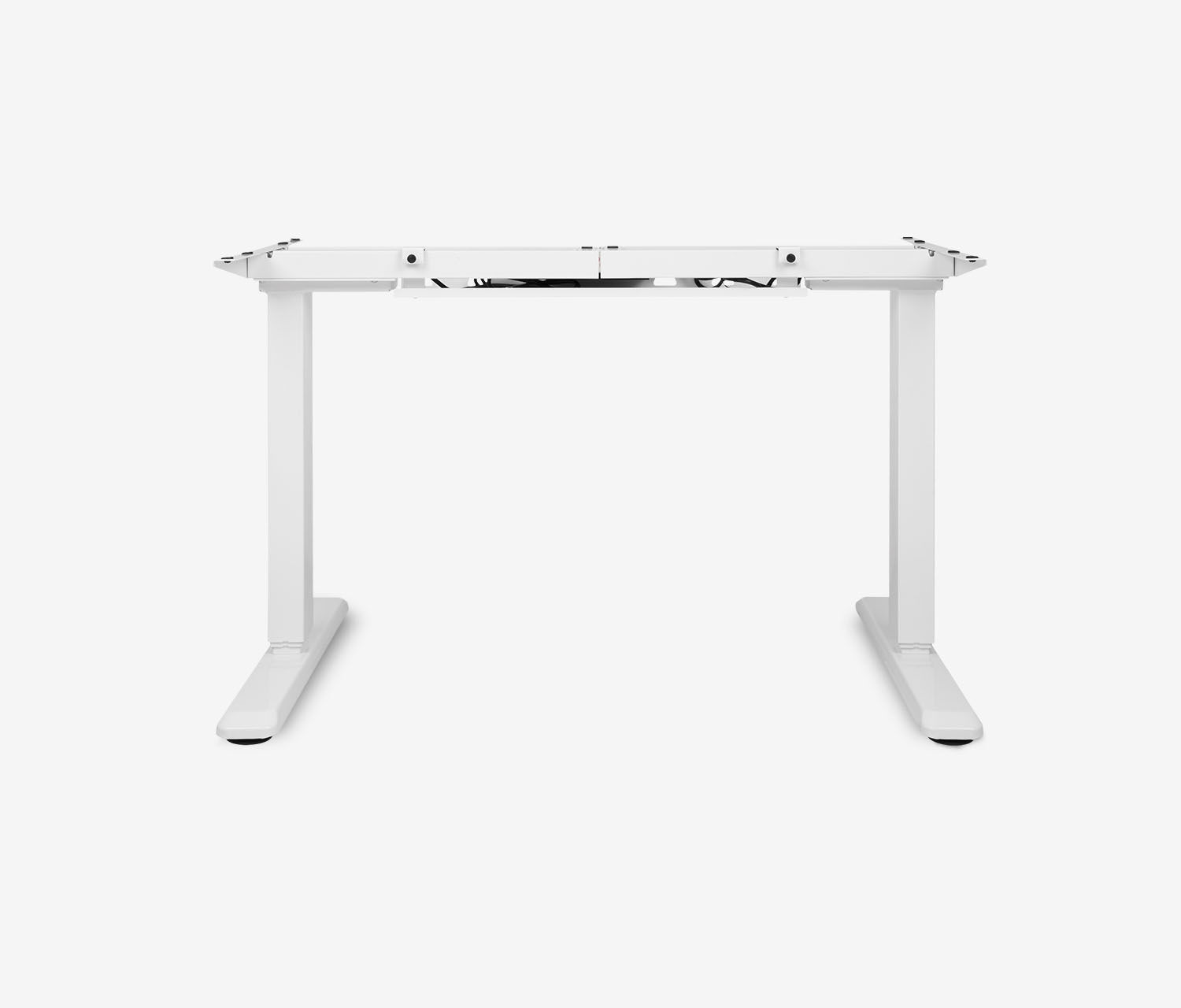 PRIMUS Freiformschreibtisch, Gestell Weiß 2000 x 800/1000 x 25 mm Eiche, Ausführung Rechts
