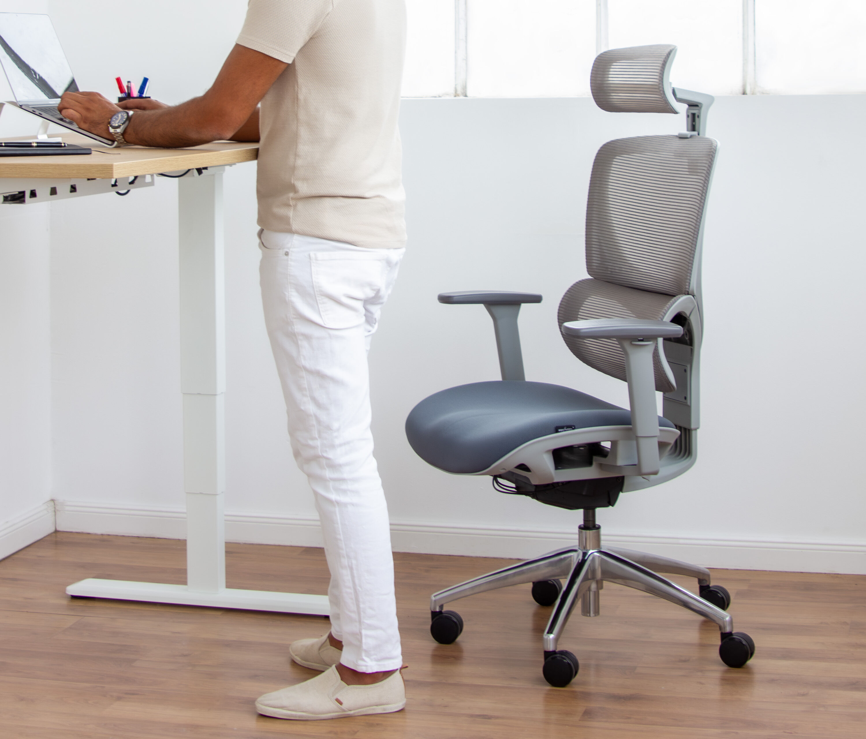 Bürodrehstuhl SENTA FX Normal Grau Silber