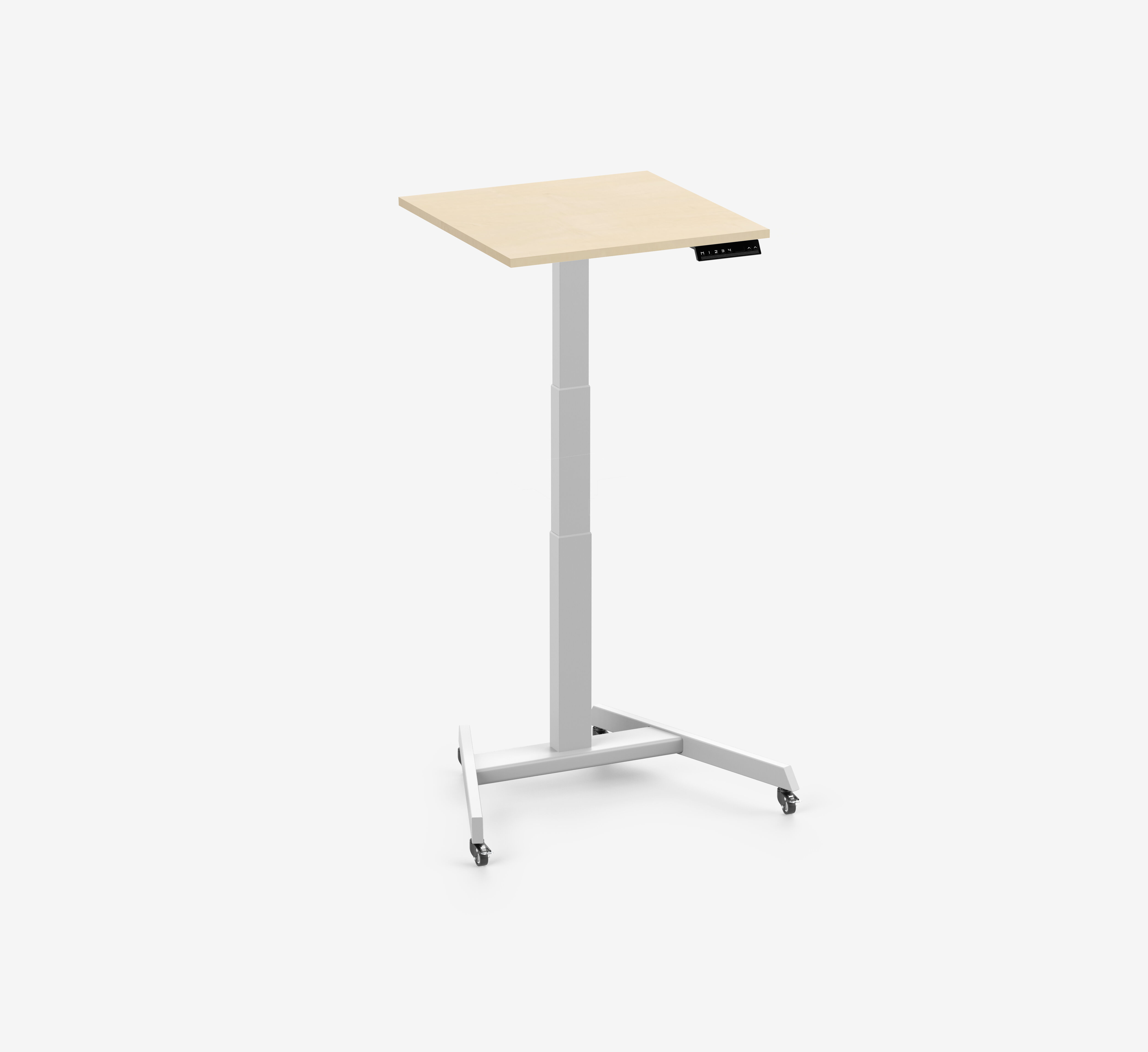 FOKUS Single Schreibtisch Weiß Birke 60x60 