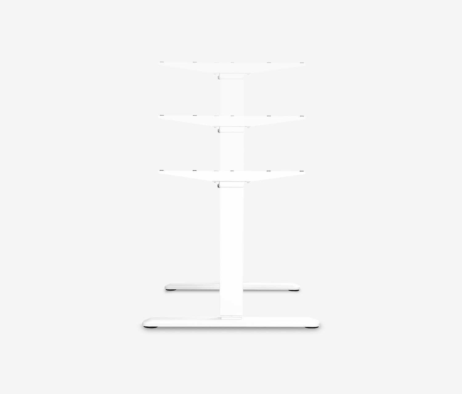 PRIMUS Freiformschreibtisch, Gestell Weiß 2000 x 800/1000 x 25 mm Buche, Ausführung Links