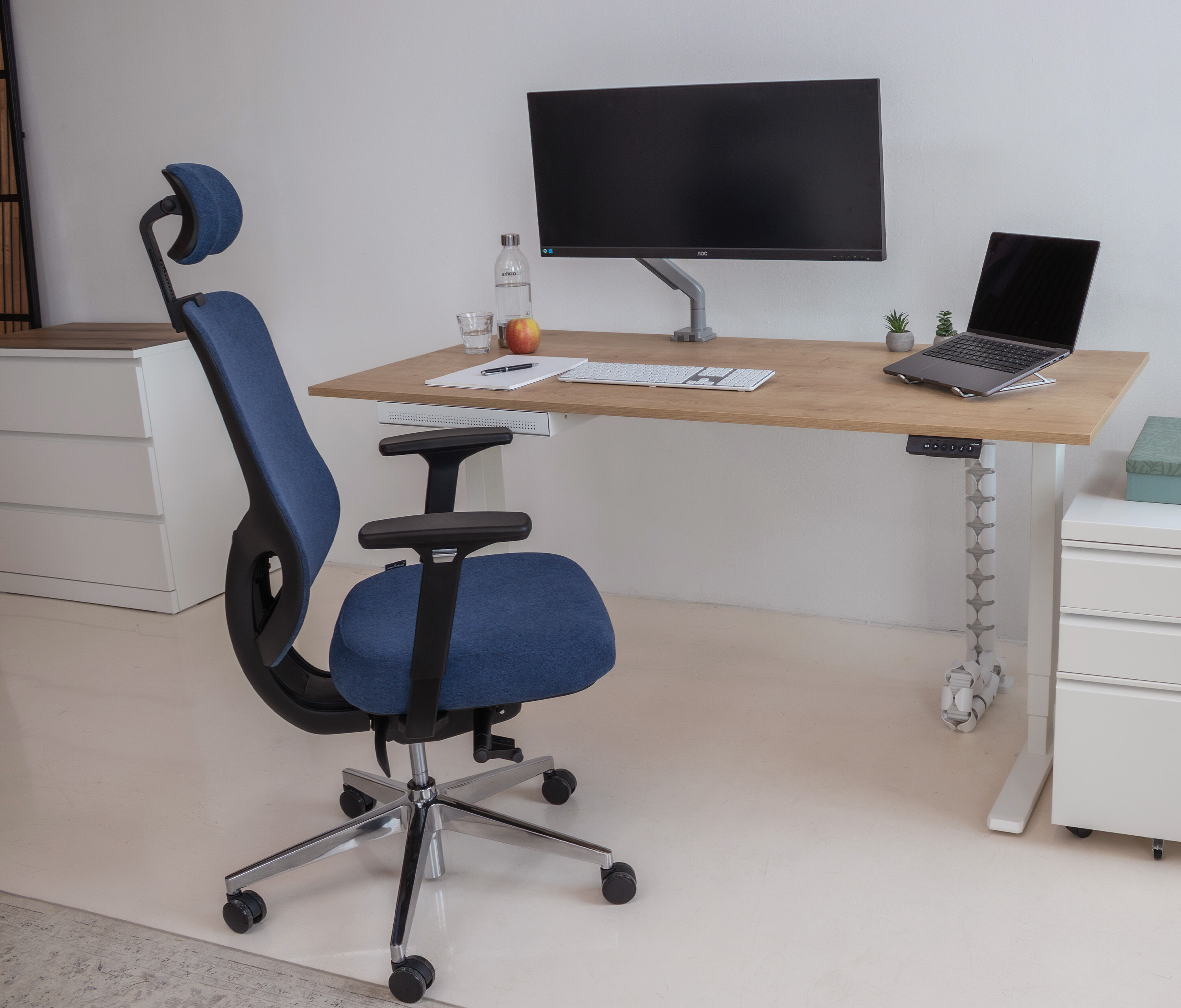 Bürodrehstuhl SENTA Schwarz Hoch