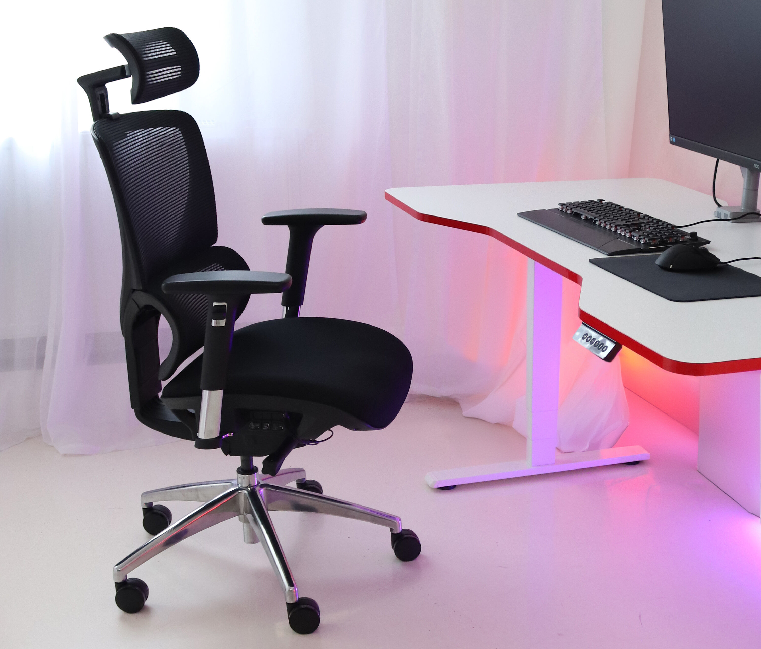Bürodrehstuhl SENTA FX Niedrig Grau Silber