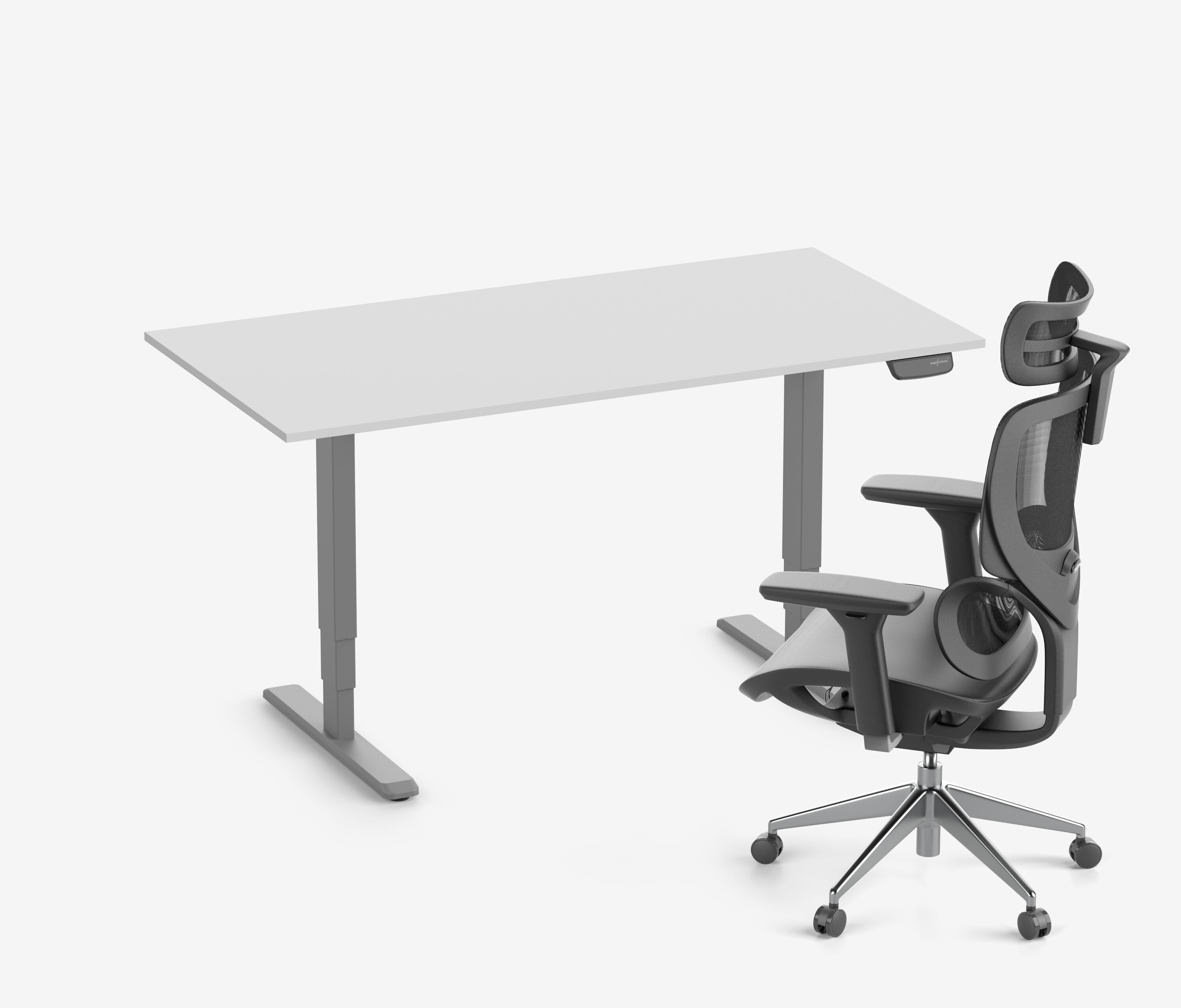 PRIMUS + Stuhl 140x80 Grau Lichtgrau