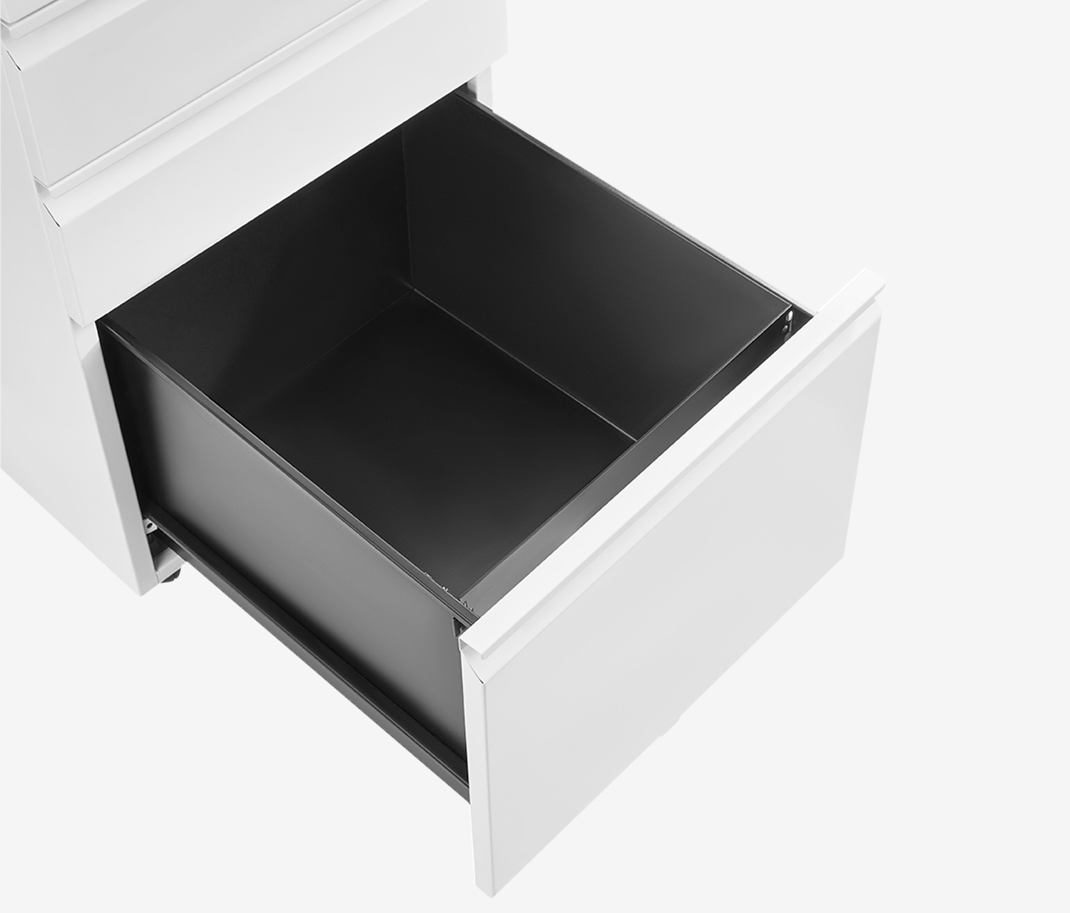 Metallrollcontainer Weiß Eiche