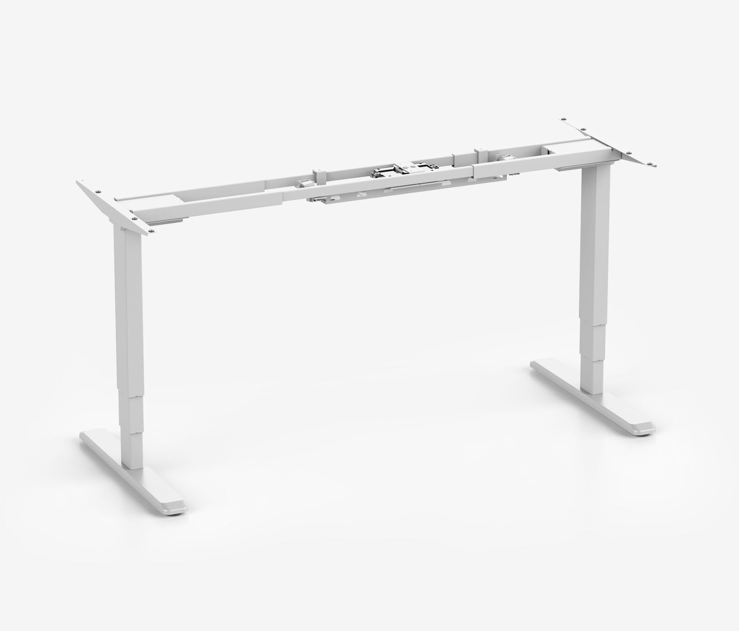 PRIMUS Schreibtisch XL Weiß 200x90 Lichtgrau