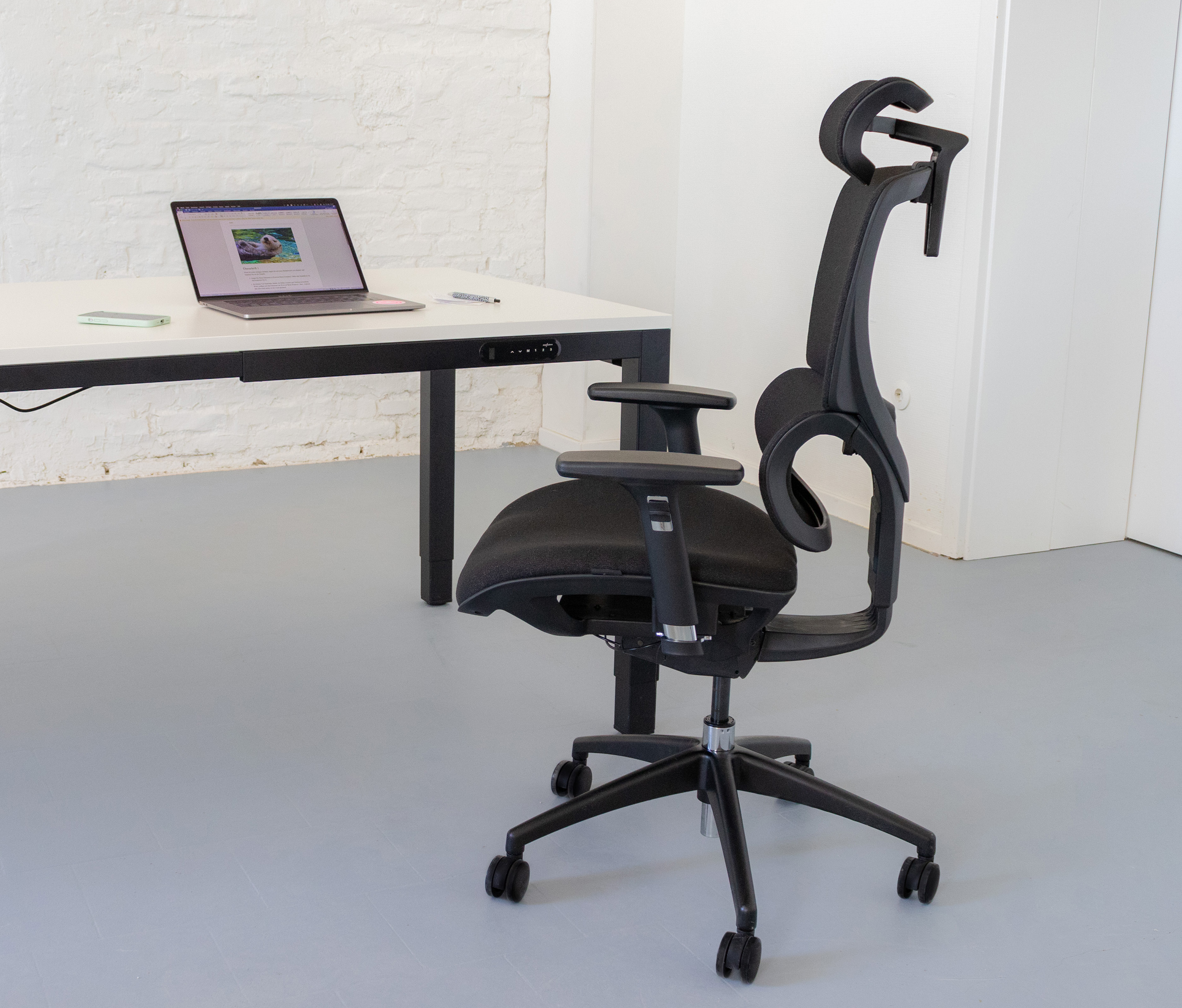 Bürodrehstuhl Senta FX Polster Niedrig Schwarz Silber