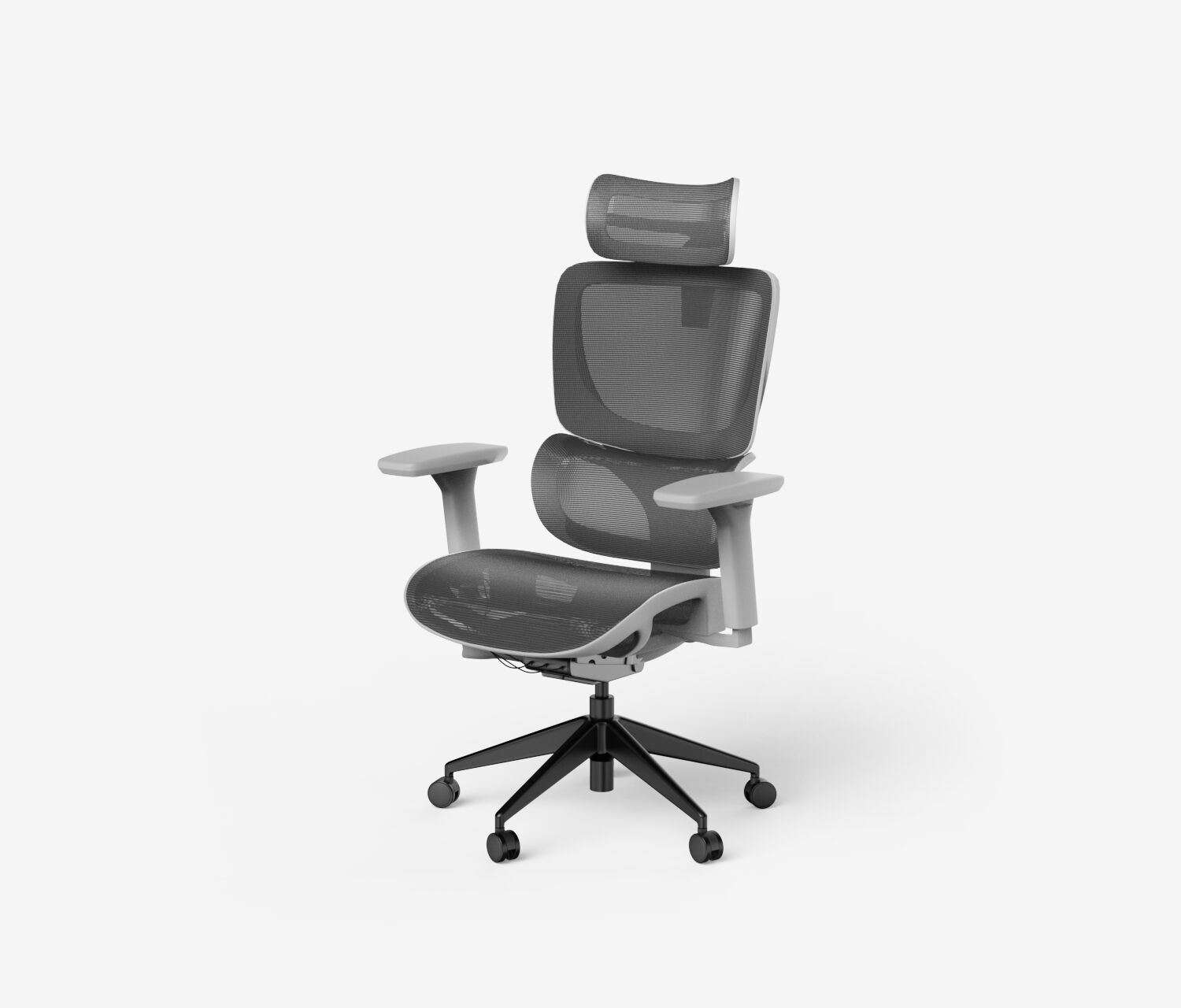 Bürodrehstuhl SENTA FX Mesh Niedrig Grau Schwarz