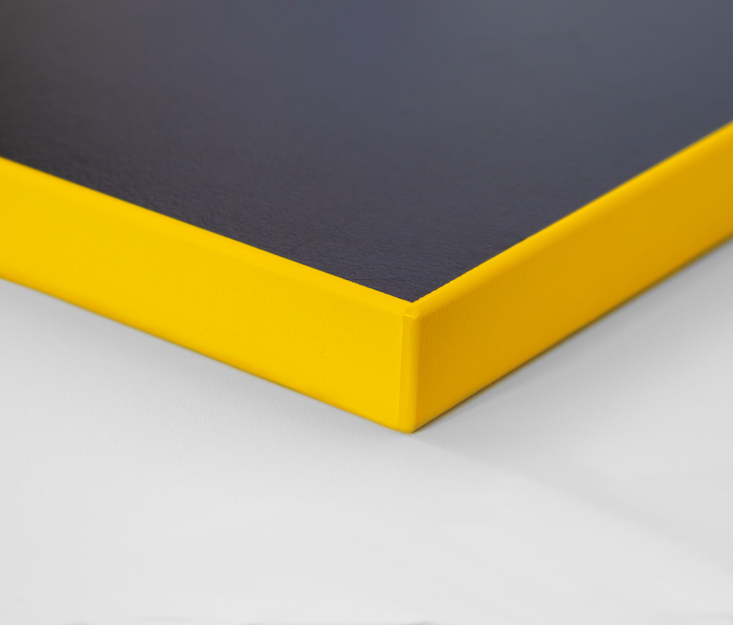 Gaming Tischplatte Rechteck, Schwarz, Klassik, 1400 x 800 x 19 mm, Kante Yellow Cab