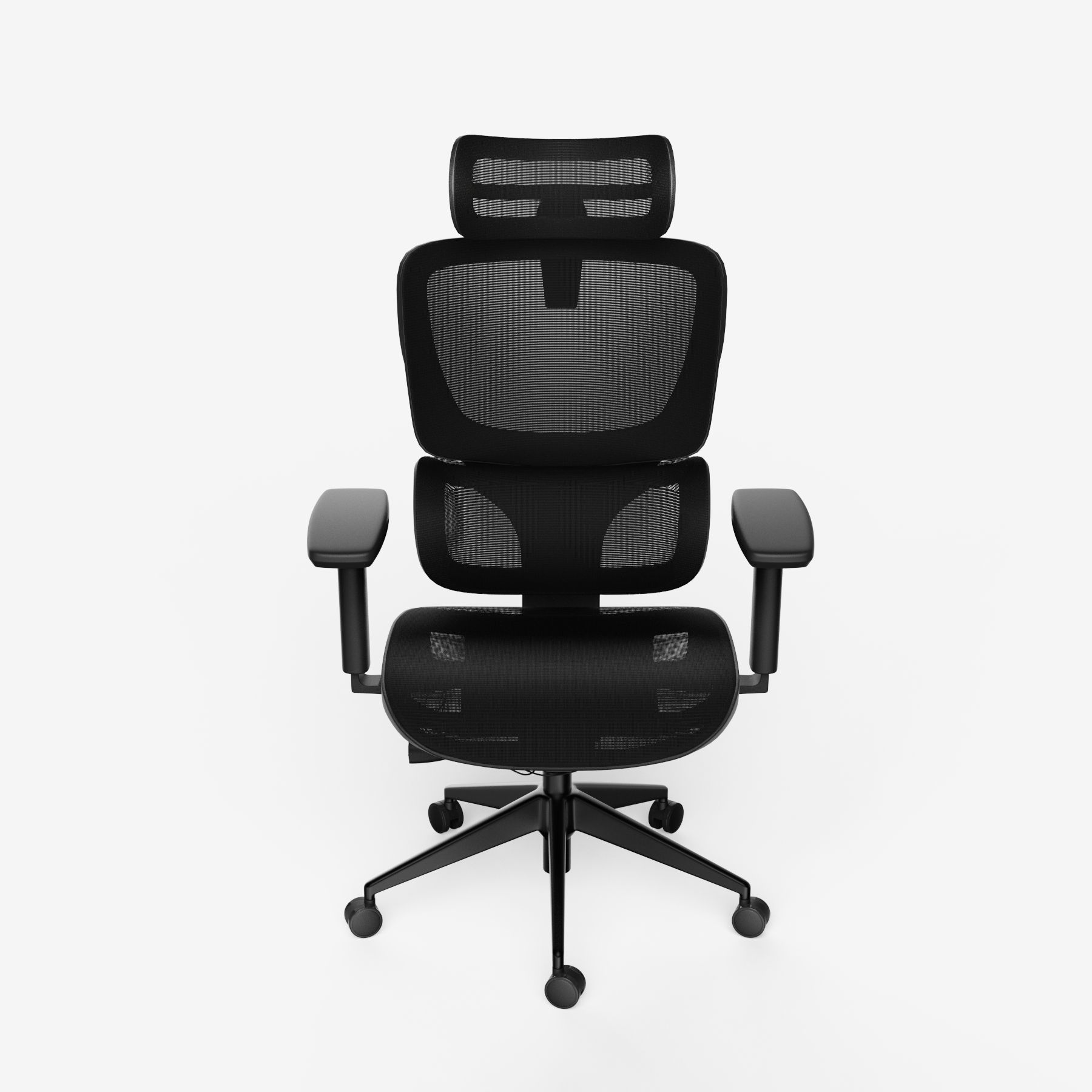 Bürodrehstuhl SENTA FX Mesh Niedrig Schwarz Schwarz