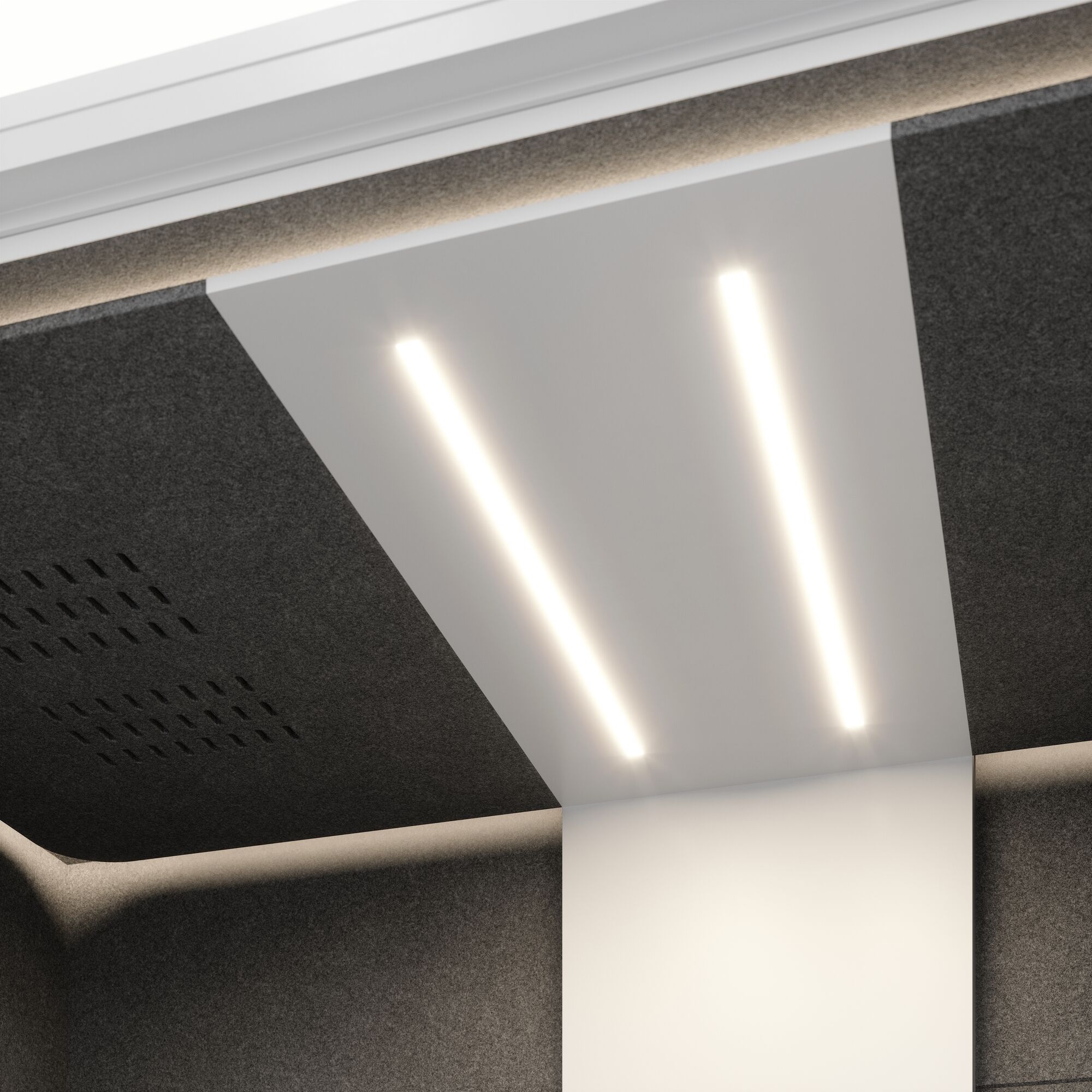 Meetingbox Quattro Anthrazit Anthrazit Grau Hellgrau Standard Weiß