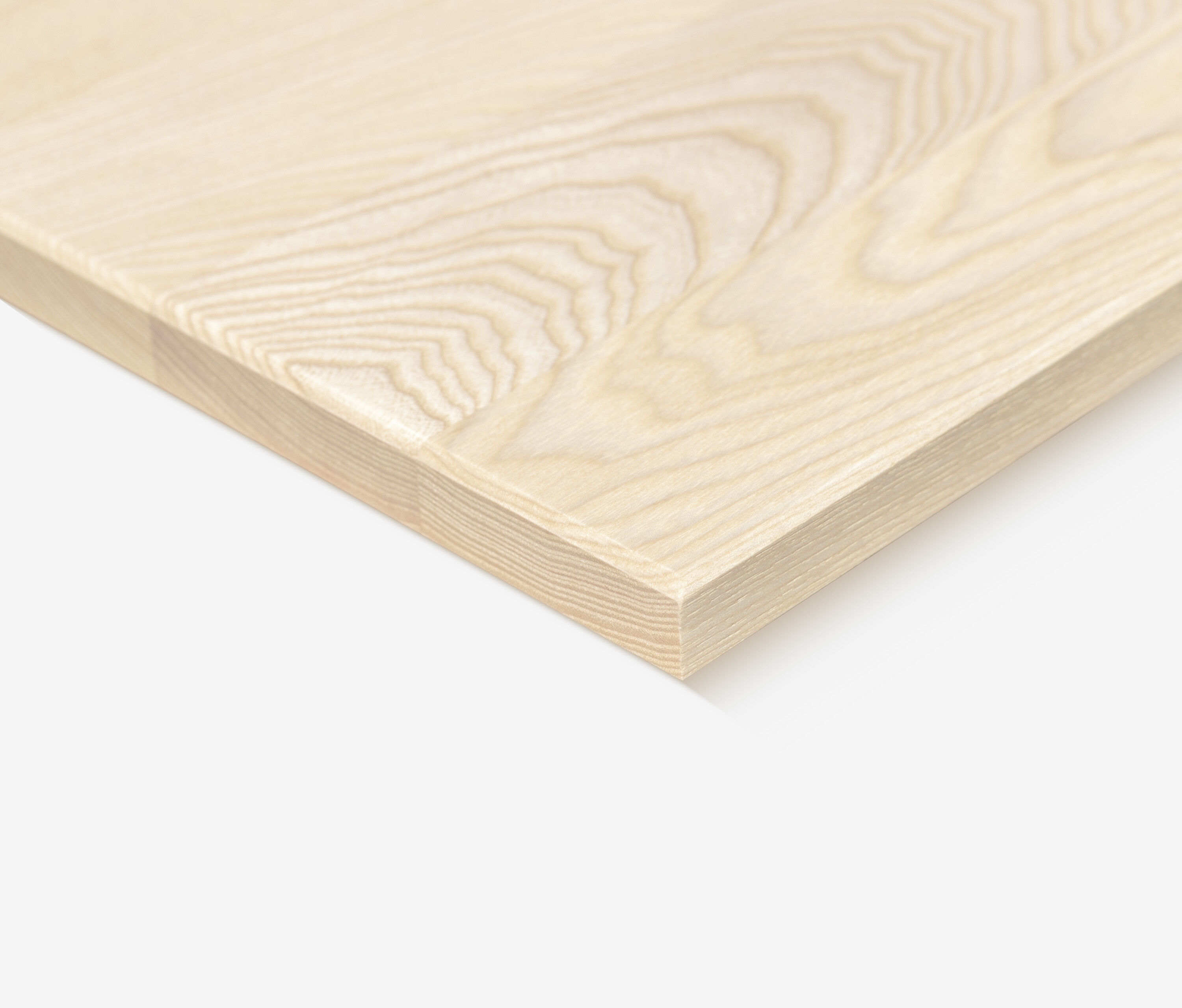 Esche Echtholzplatte durchgängige Lamelle, 1400  x 80 x 20 mm