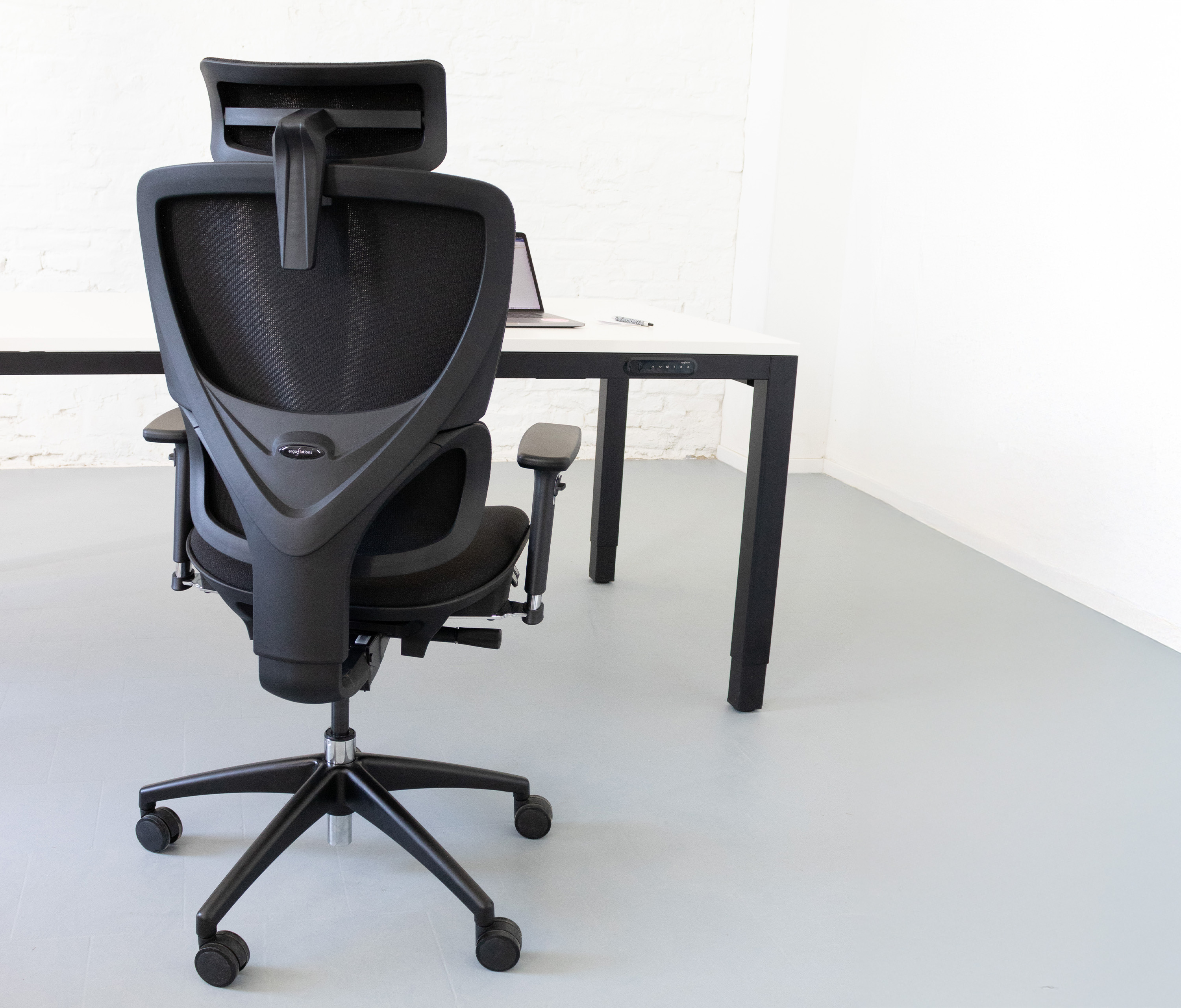 Bürodrehstuhl Senta FX Polster Niedrig Schwarz Silber