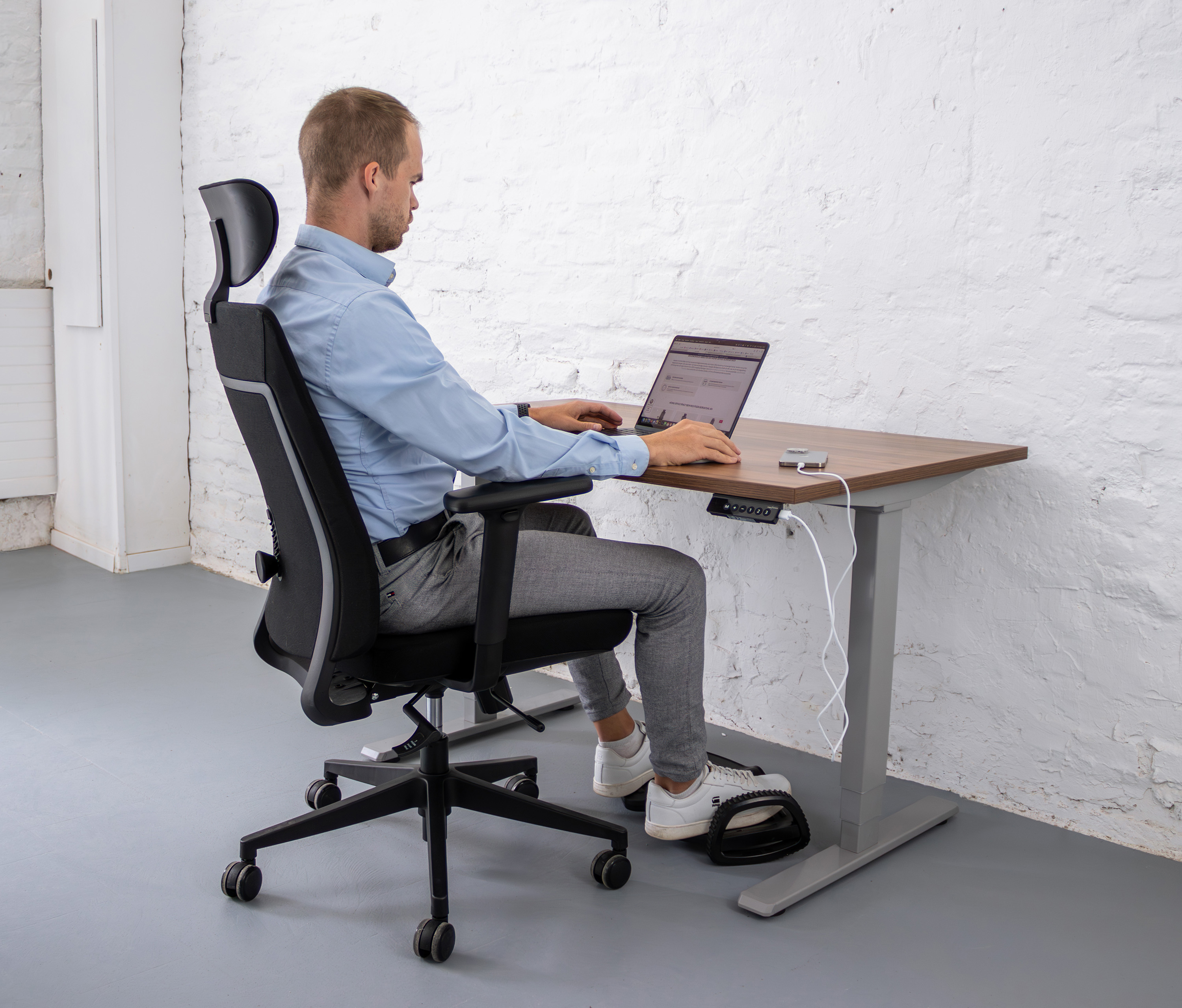 Bürodrehstuhl VITA Schwarz Normal, Sitzhöhe 45 - 54,5 cm