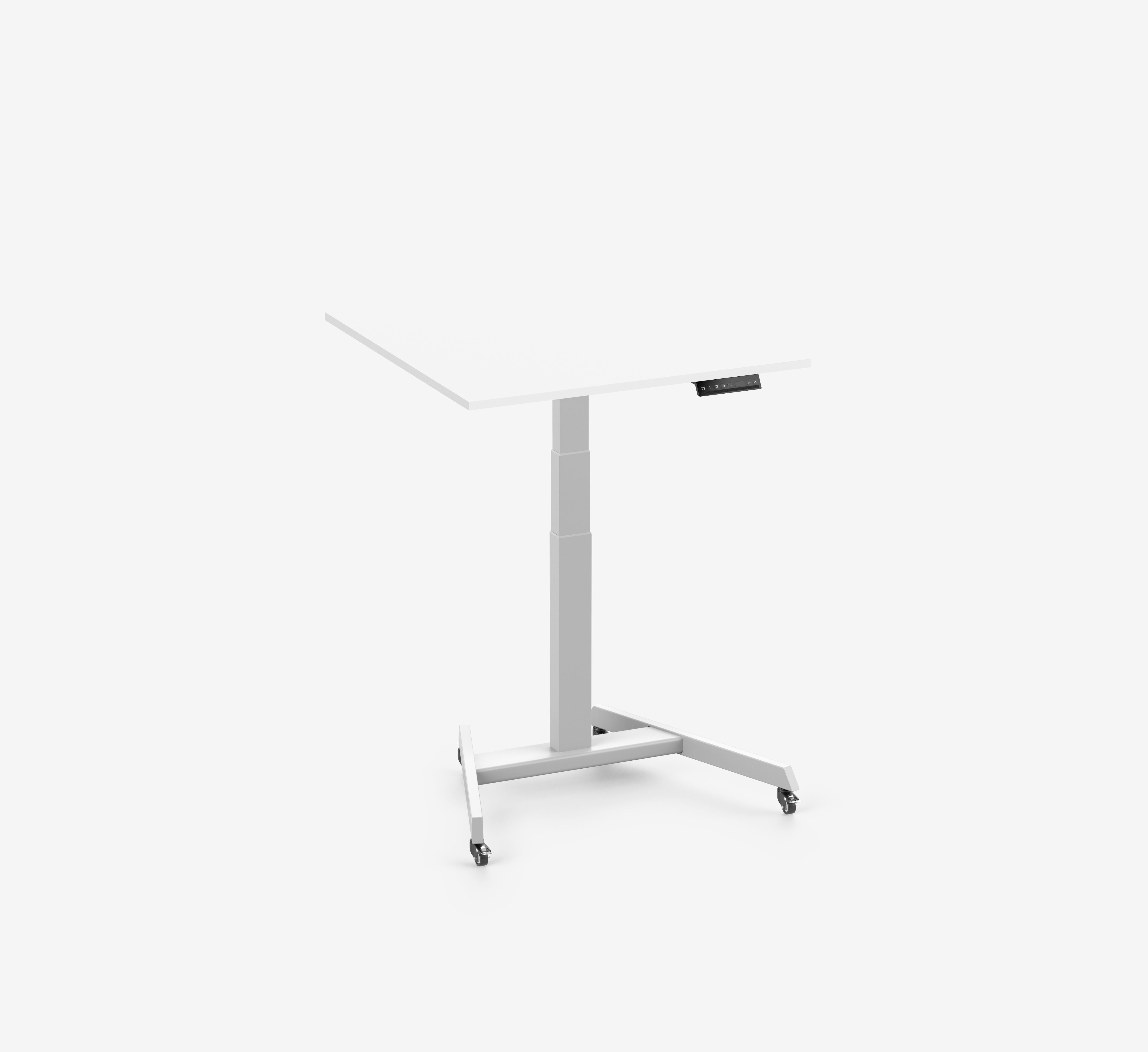 FOKUS Single Schreibtisch Weiß Weiß 80x80 