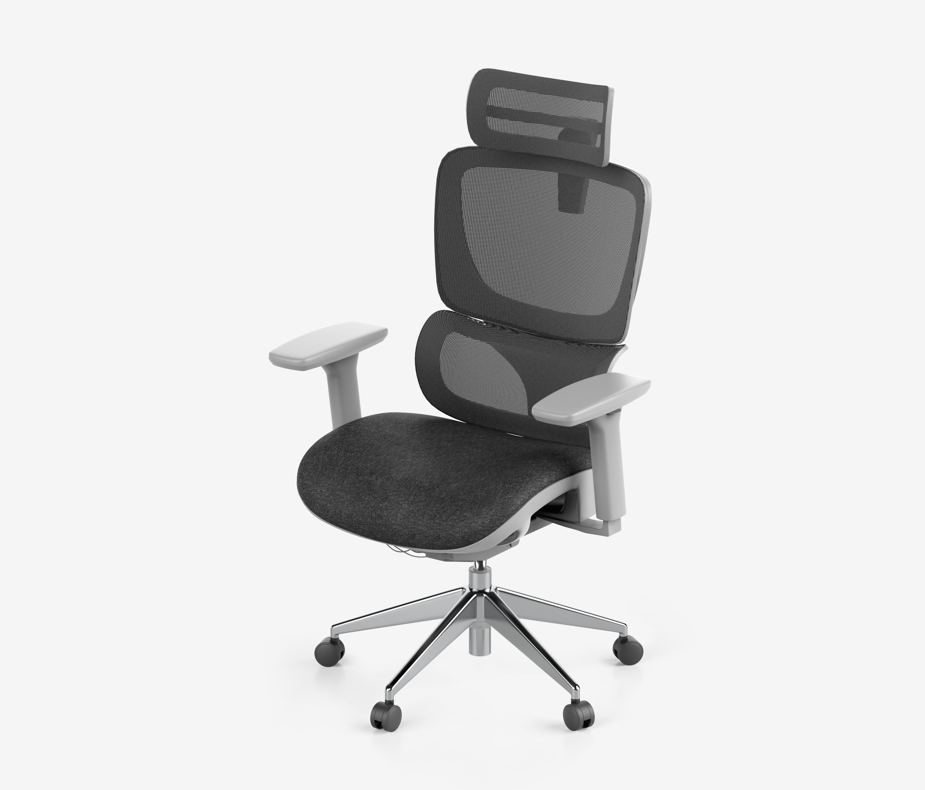 Bürodrehstuhl SENTA FX Niedrig Grau Silber