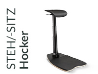 Ergonomischer Steh-/Sitzhocker