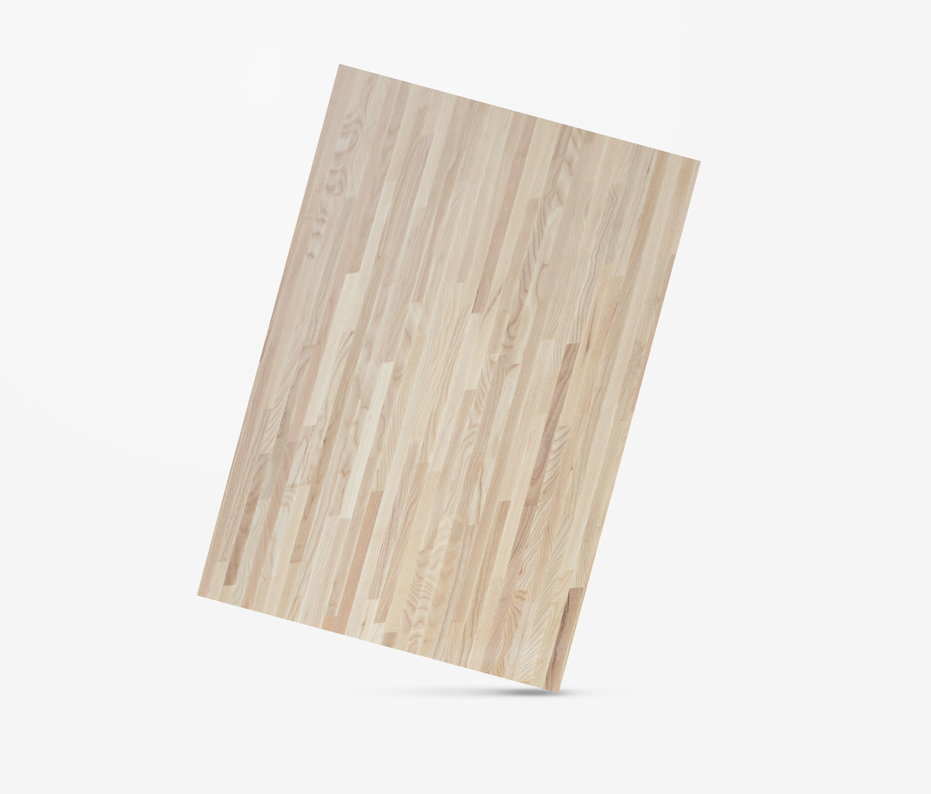 Esche Echtholzplatte Kurzlamellen, 1800 x 800 x 40 mm