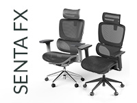 Bürodrehstuhl SENTA FX Mesh Normal Grau Silber