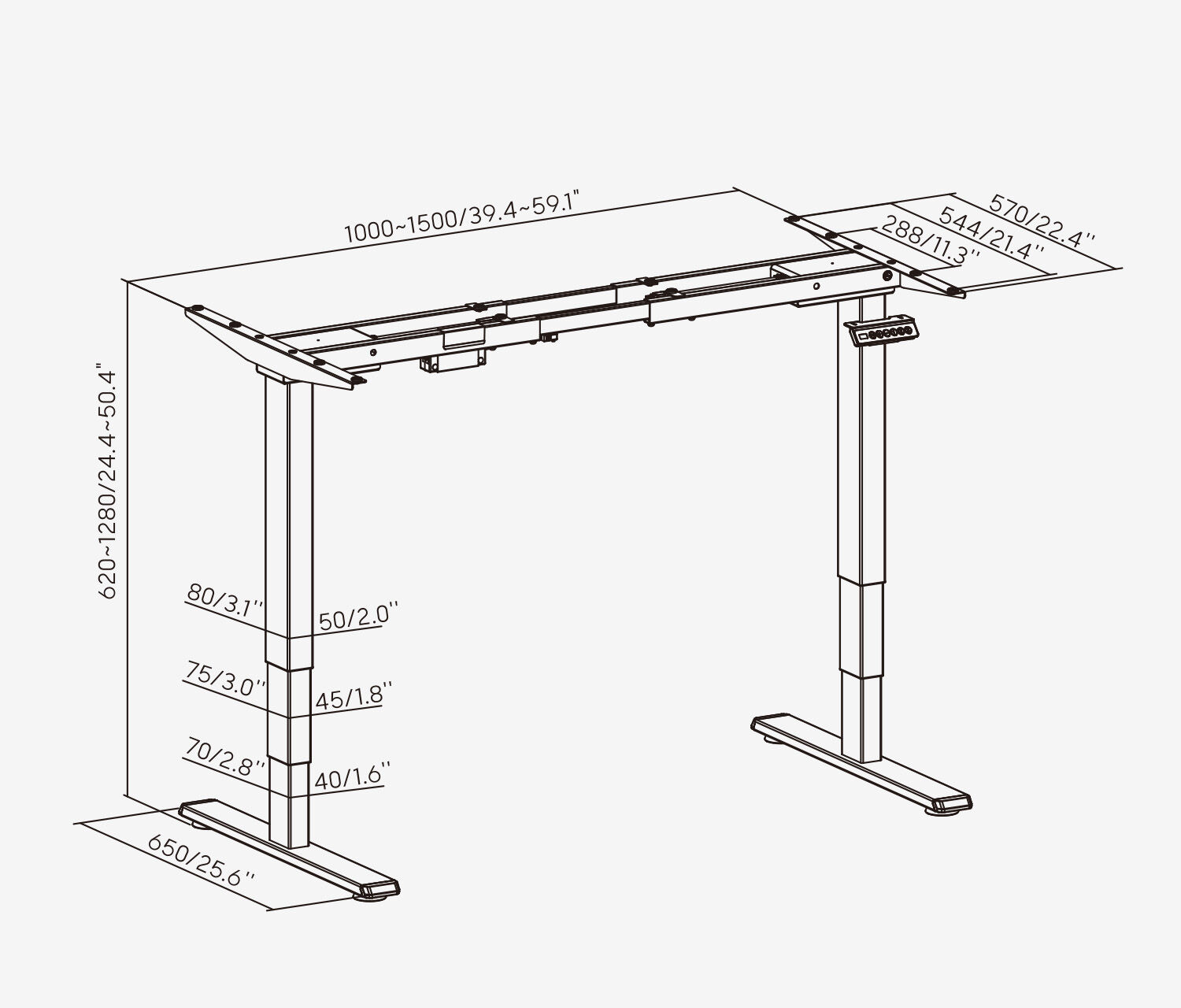 FOKUS + Stuhl Weiß Topweiß Normal 1200 x 70 x 19 mm