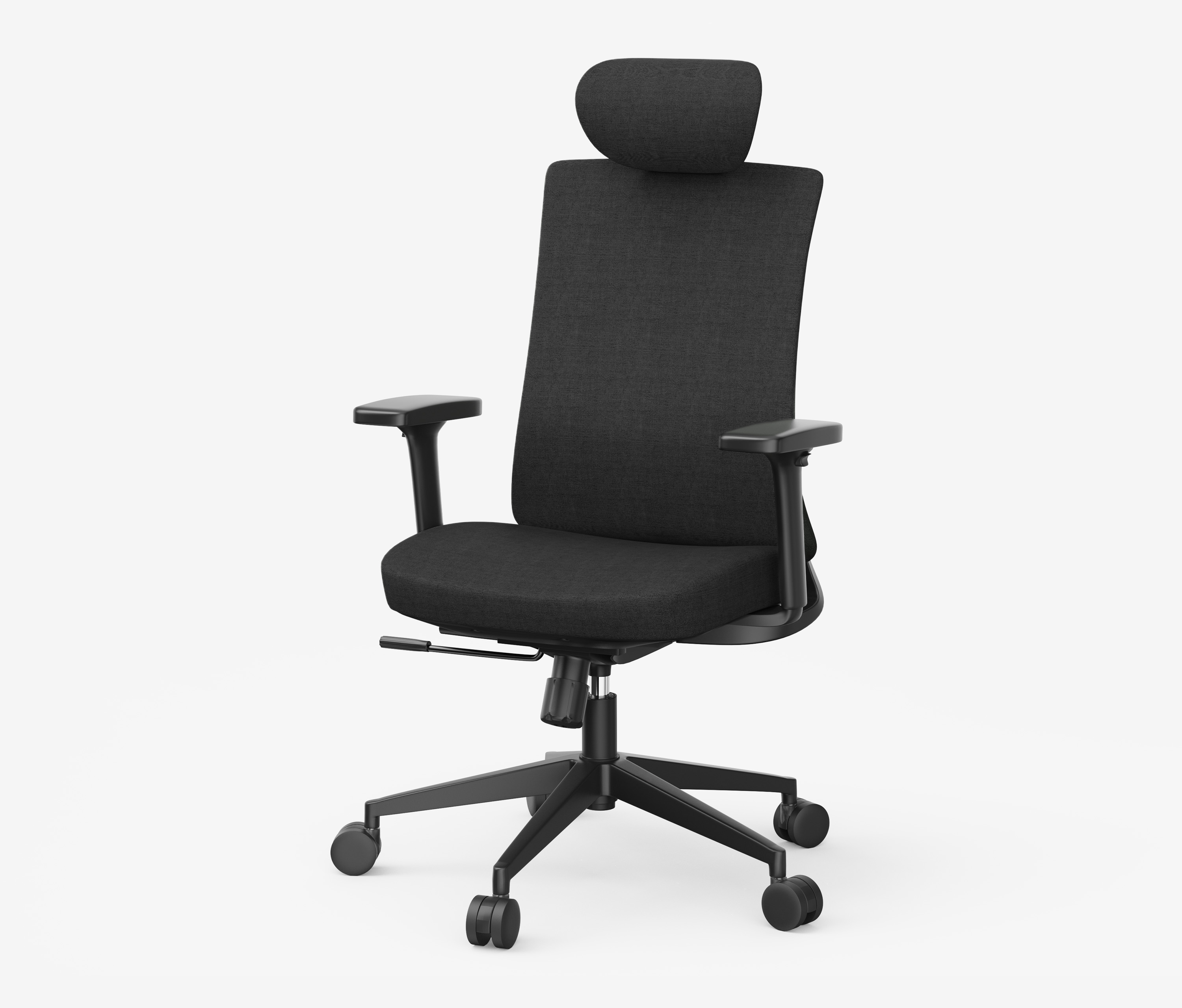 Bürodrehstuhl VITA Schwarz Normal, Sitzhöhe 45 - 54,5 cm