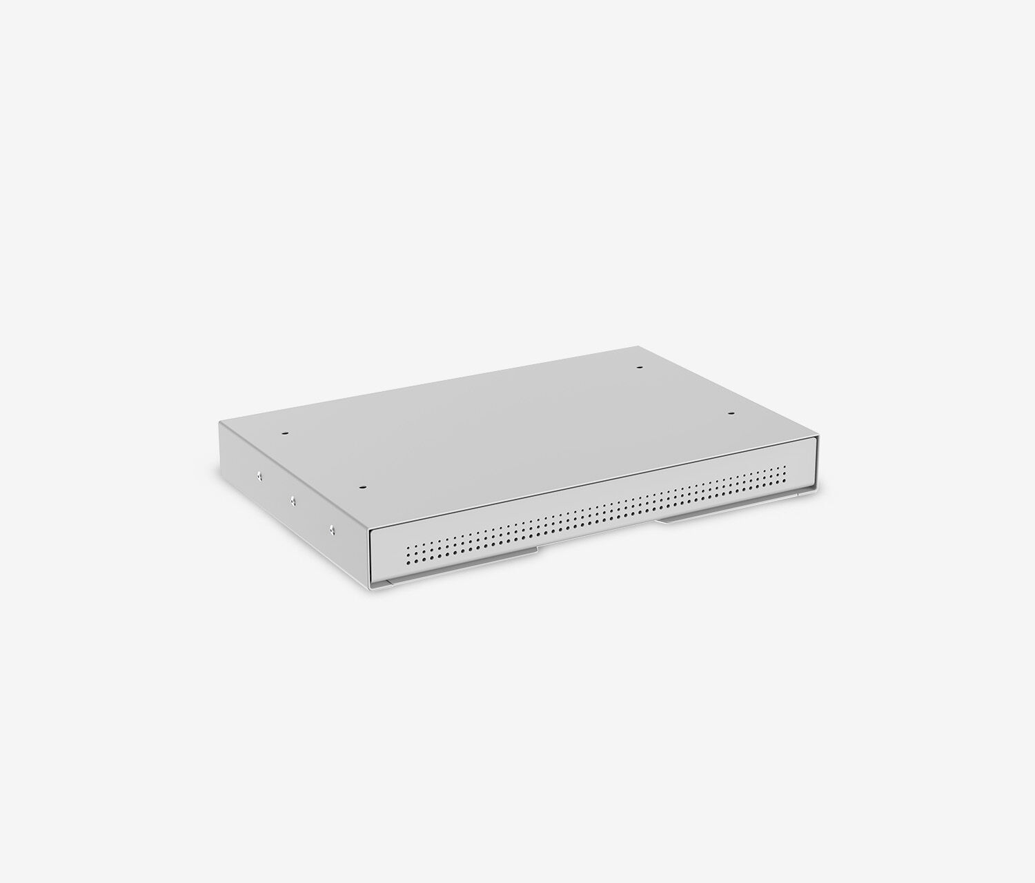 Untertisch Schublade Slimline Grau