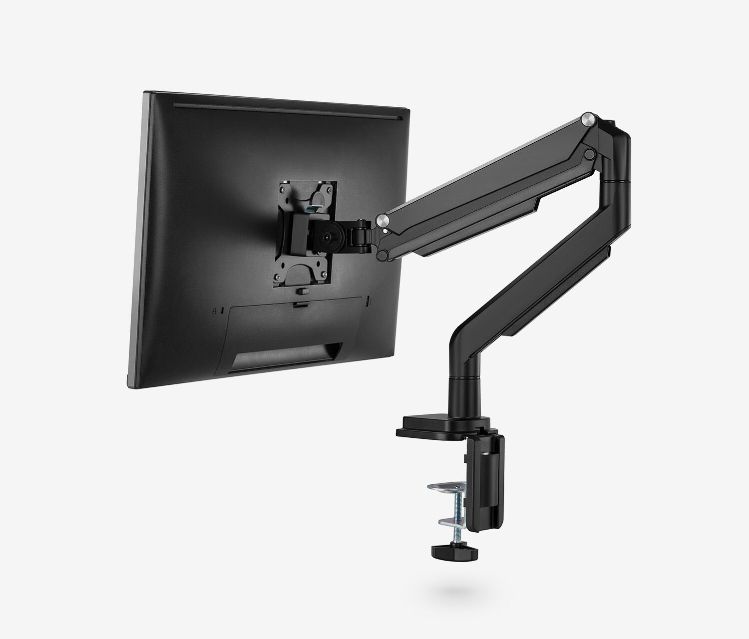Single Gasdruck Monitorarm - schwarz