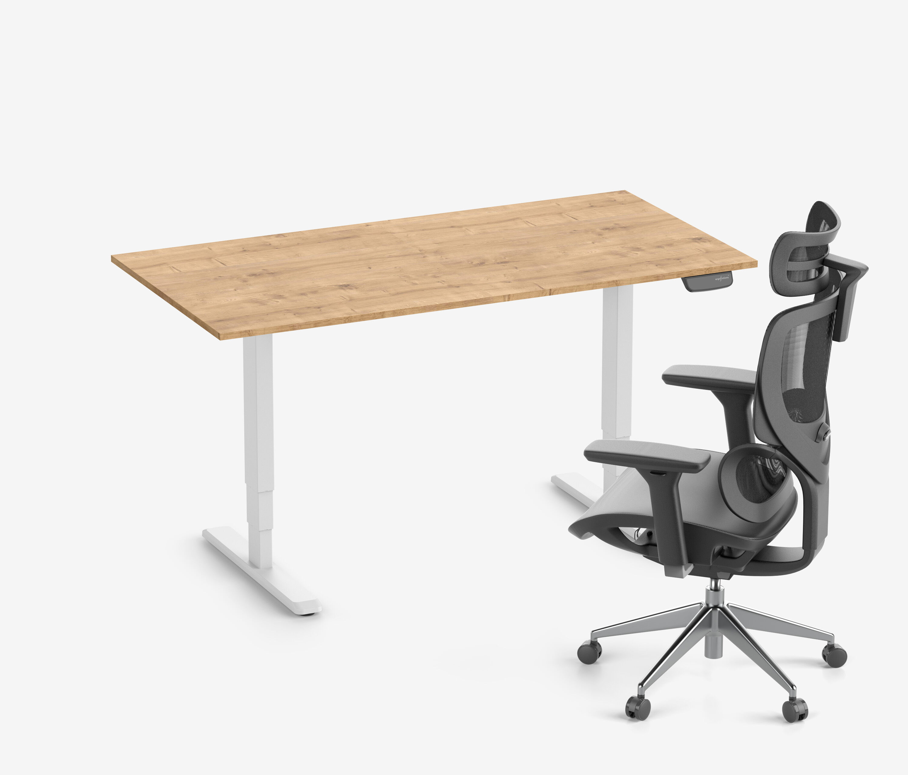 PRIMUS + Stuhl Weiß 140x80 Eiche