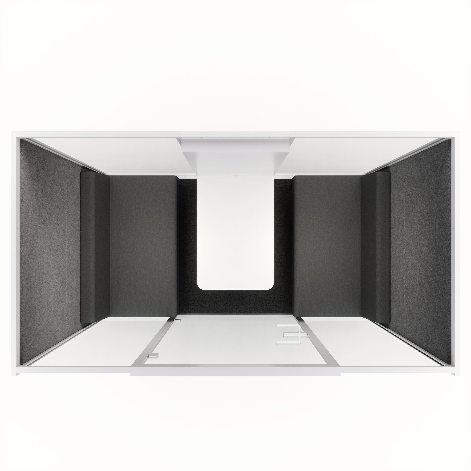 Meetingbox Quattro Anthrazit Anthrazit Grau Hellgrau Standard Weiß
