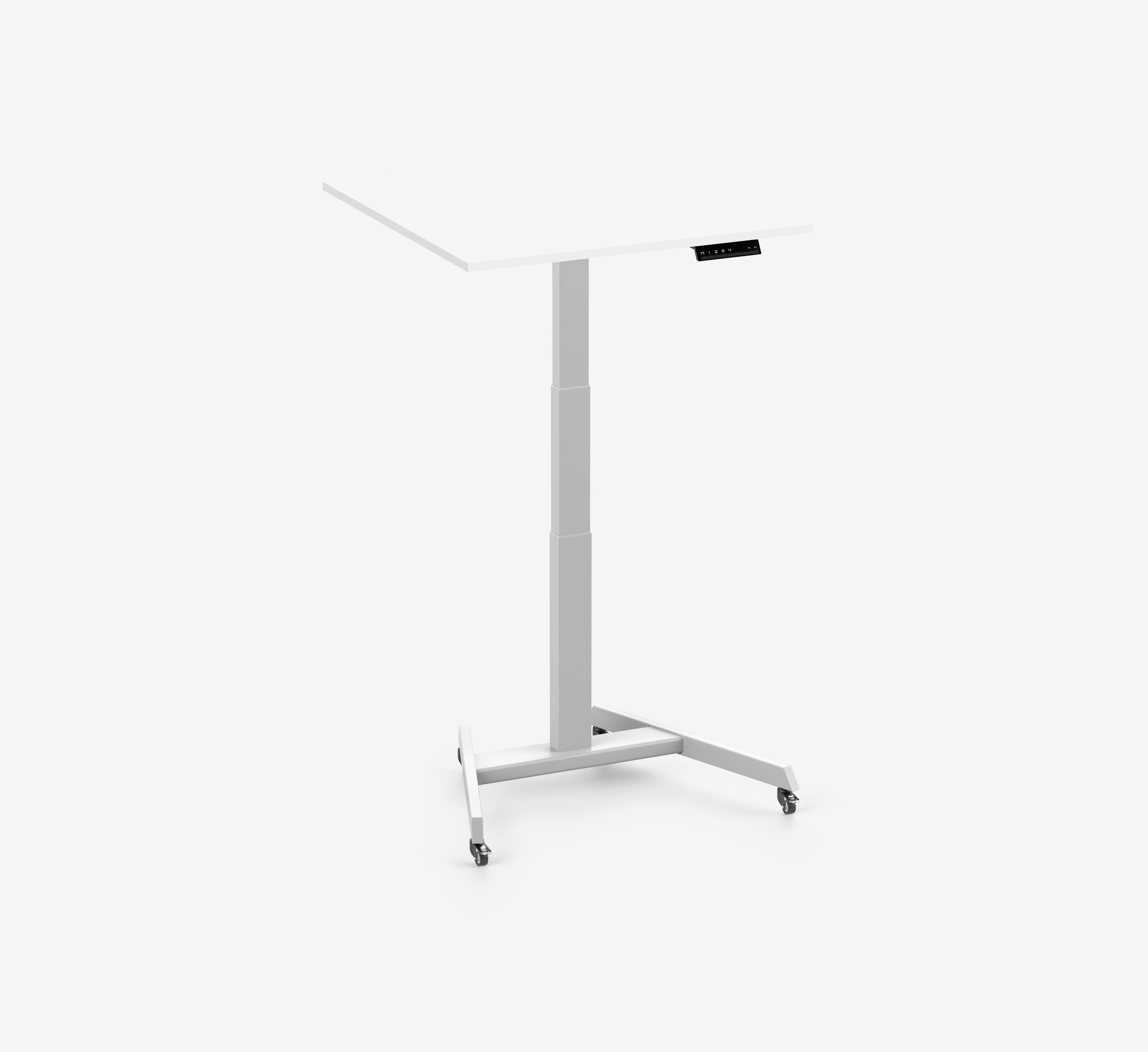 FOKUS Single Schreibtisch Weiß Weiß 80x80 