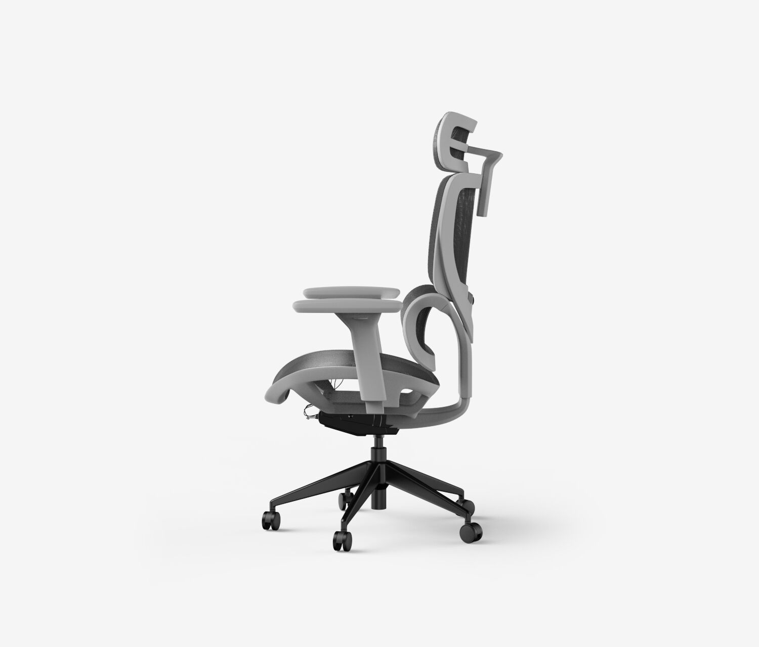 Bürodrehstuhl SENTA FX Mesh Niedrig Grau Schwarz