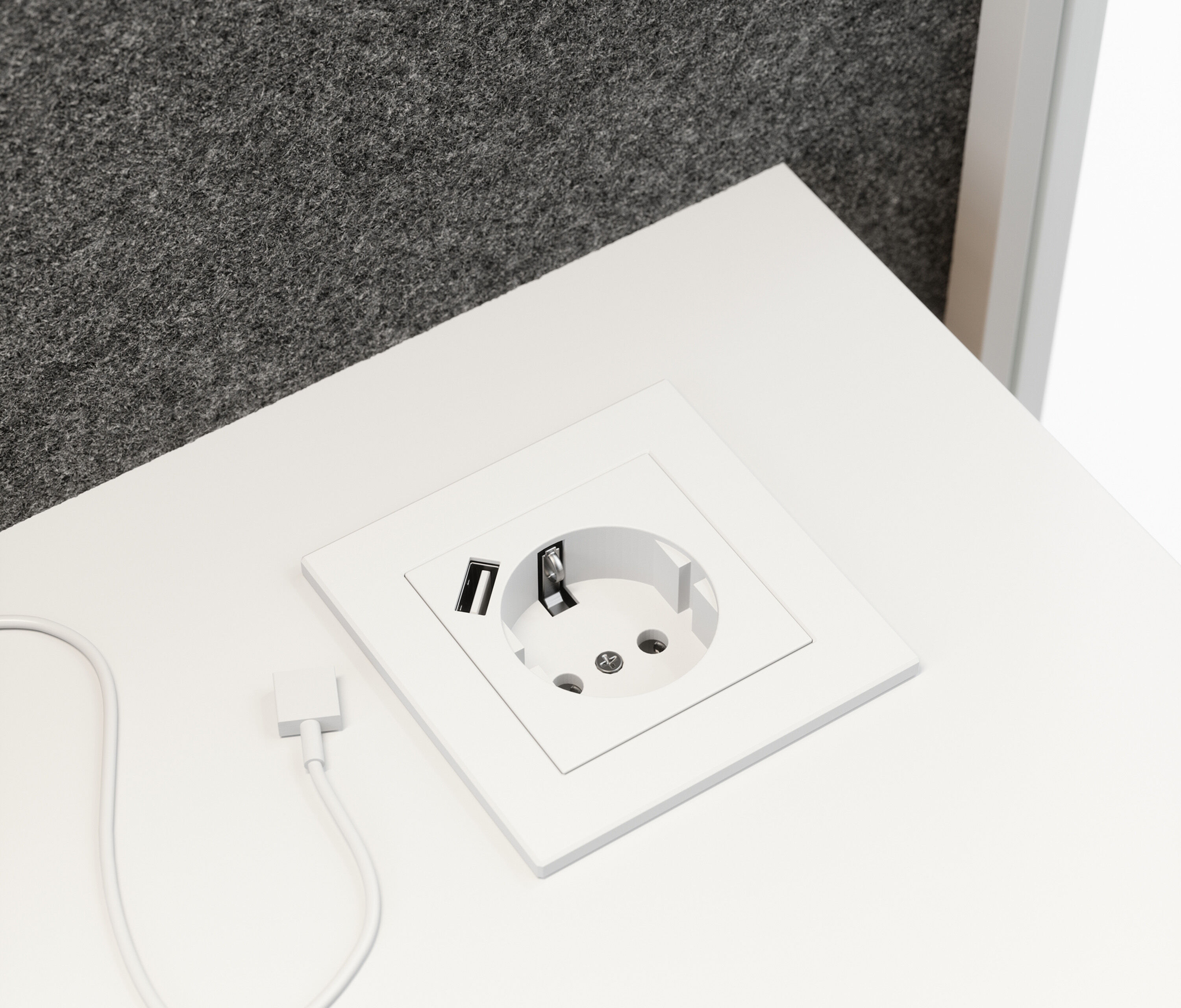 Telefonbox Single Anthrazit Weiß Hellgrau Standard