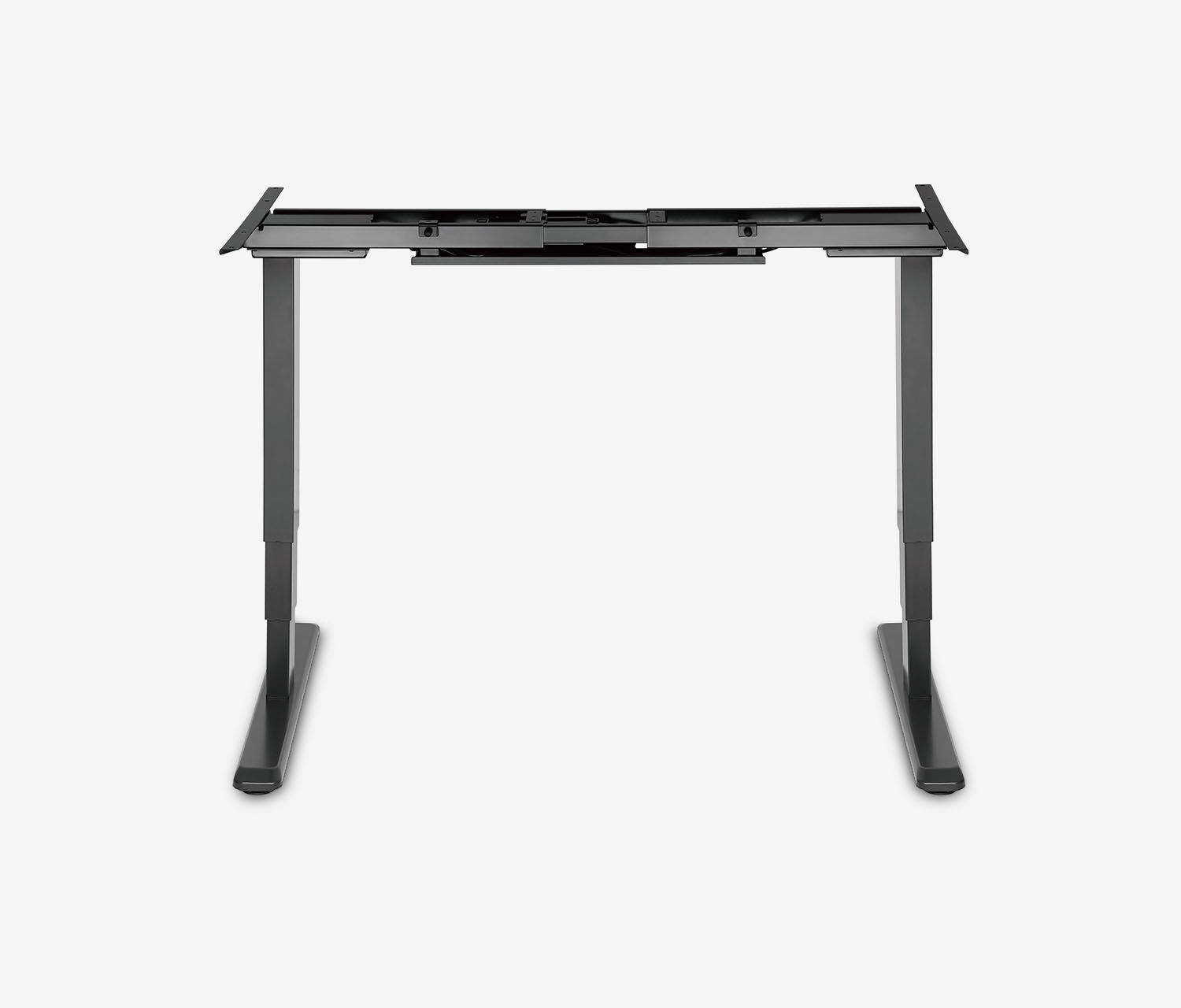 PRIMUS Freiformschreibtisch, Gestell Schwarz, Tischplatte 1800 x 800/1000 x 25 mm Eiche, Ausführung Rechts
