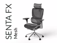 Bürodrehstuhl SENTA FX Mesh Normal Grau Silber