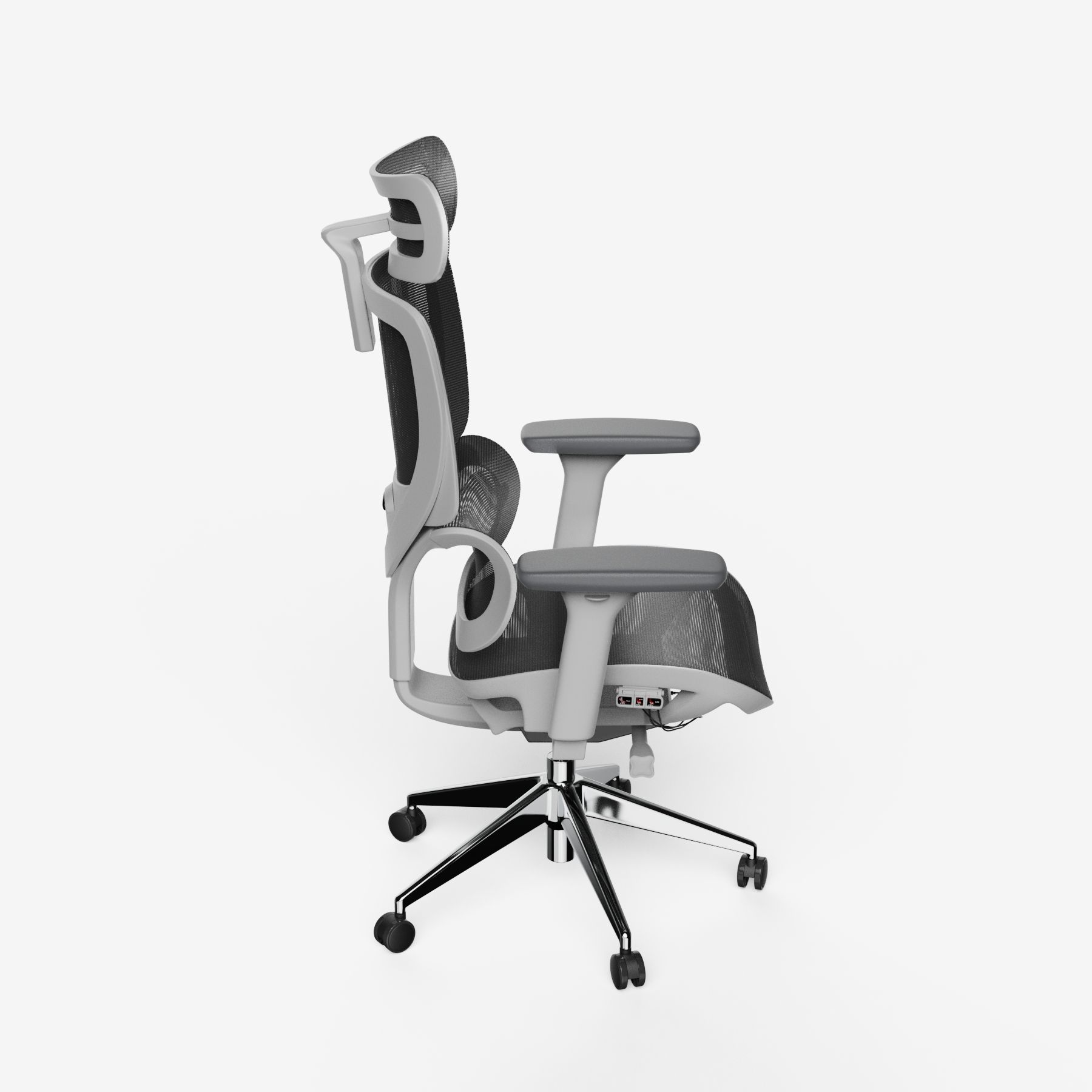 Bürodrehstuhl SENTA FX Mesh Niedrig Grau Silber