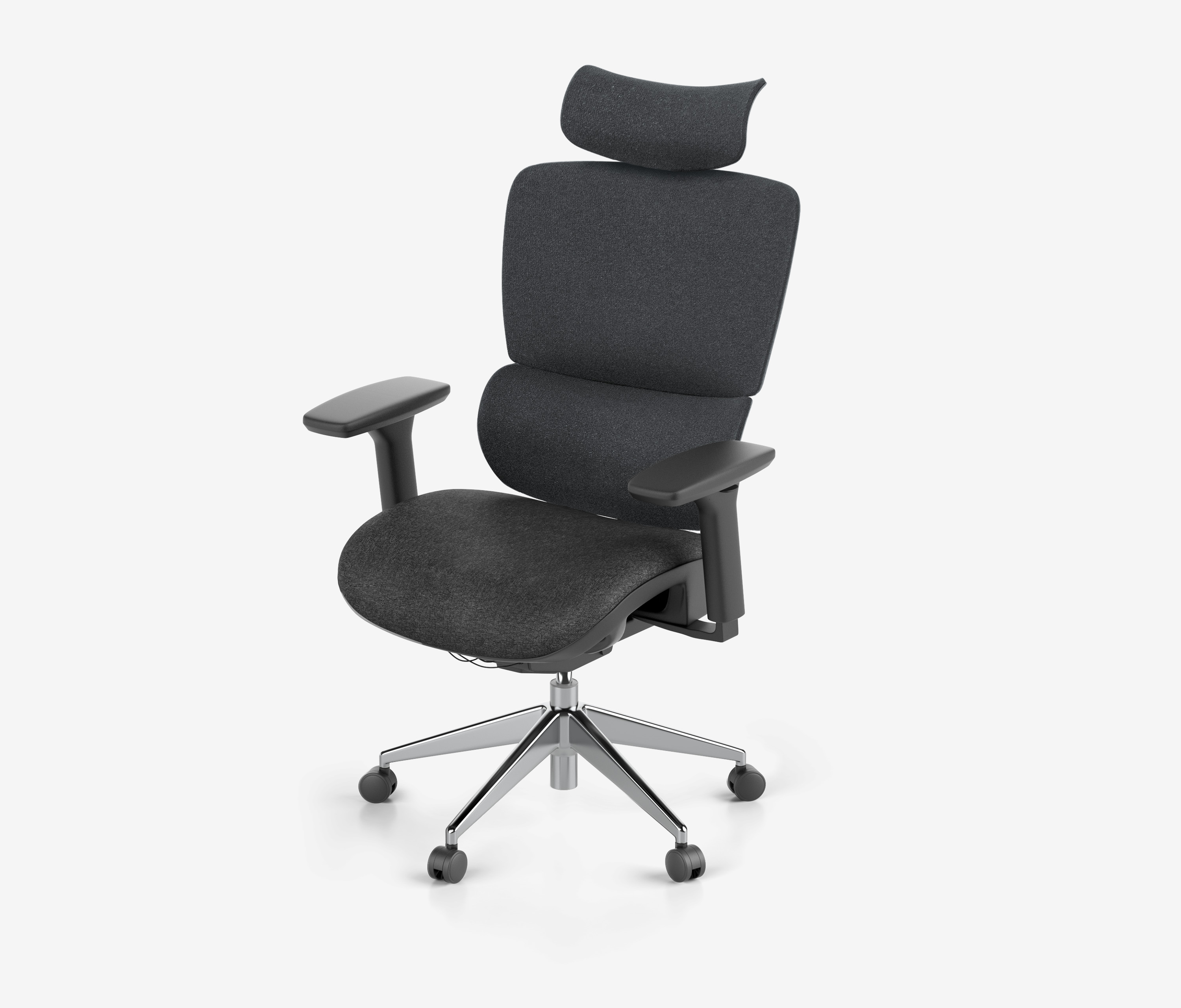 Bürodrehstuhl Senta FX Polster Niedrig Schwarz Silber