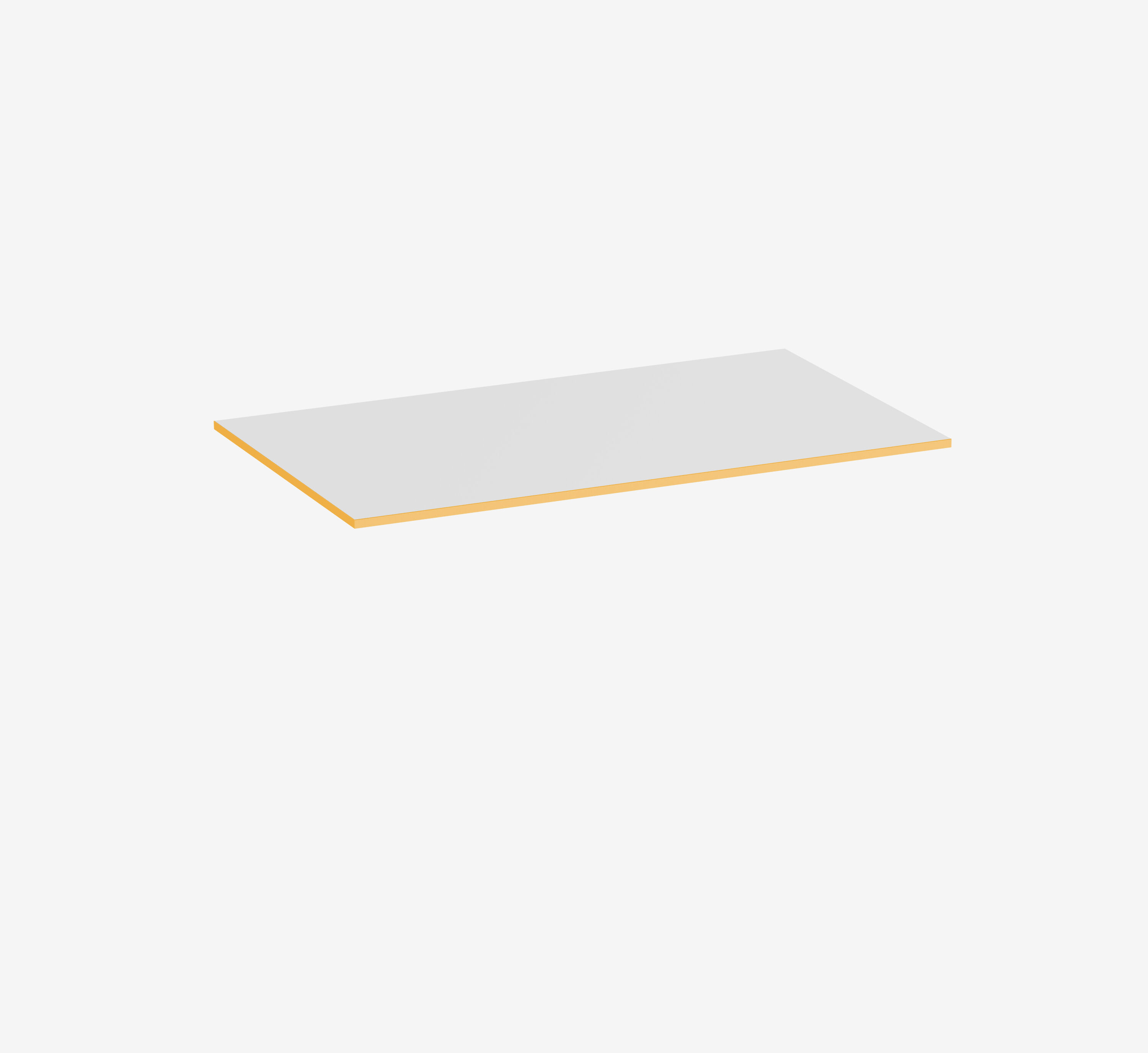 Gaming Tischplatte Weiß Rechteck Topweiß Sundown 1400 x 800 x 19 mm
