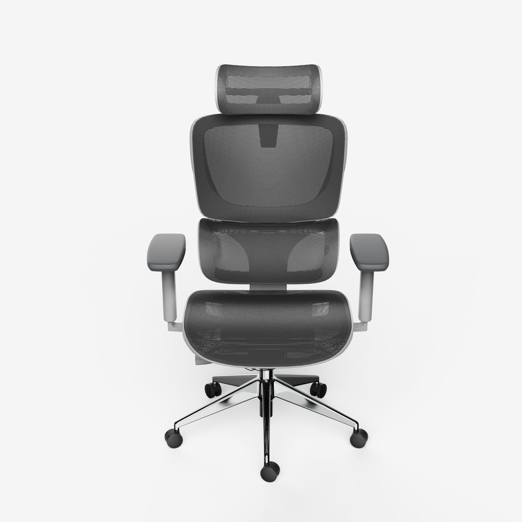 Bürodrehstuhl SENTA FX Mesh Niedrig Grau Silber