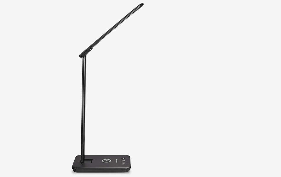 LED Schreibtischleuchte mit Qi Ladegerät Schwarz