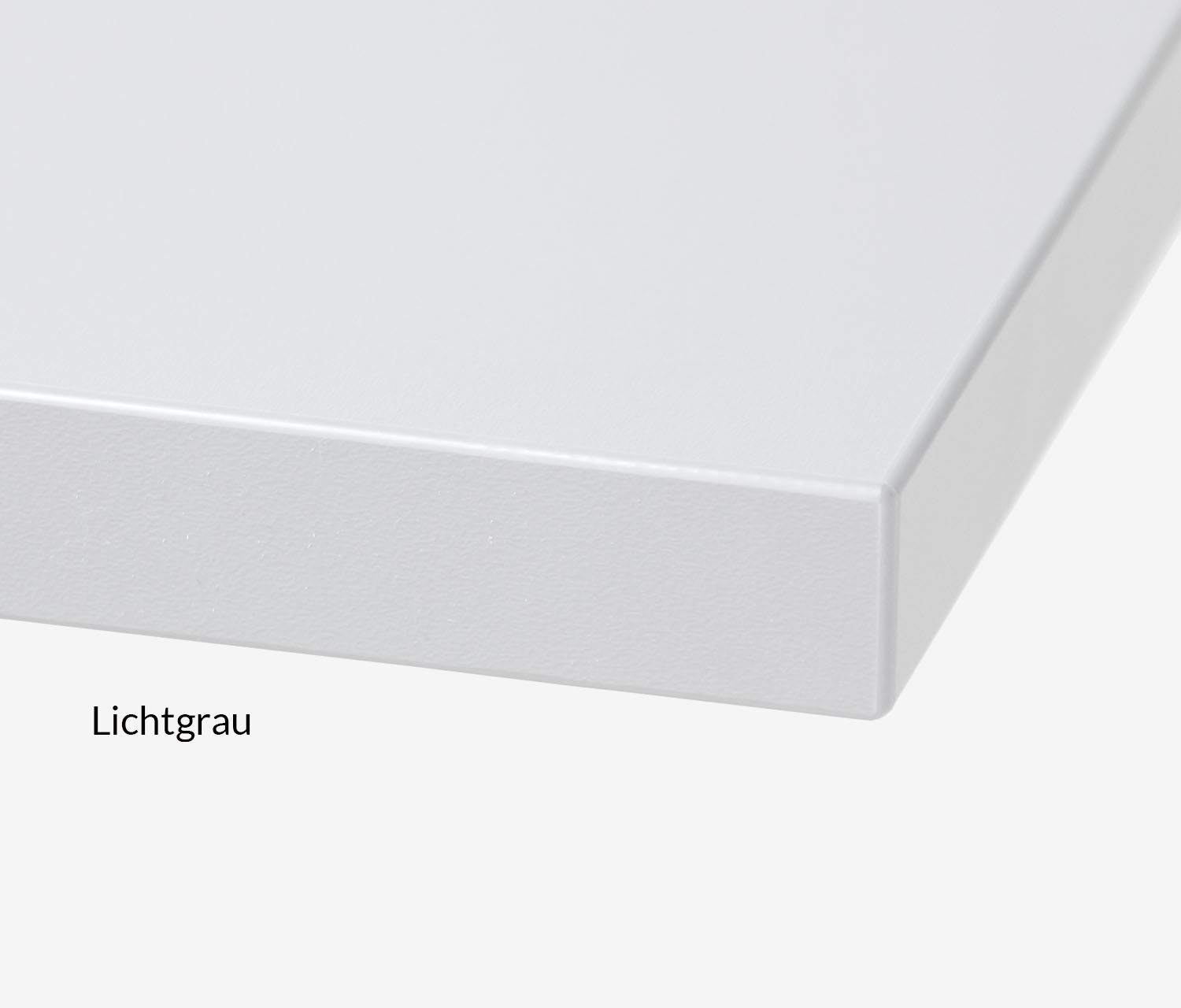 Rechteck Tischplatte Melamin Dekor Lichtgrau, 1200 x 700 x 19 mm