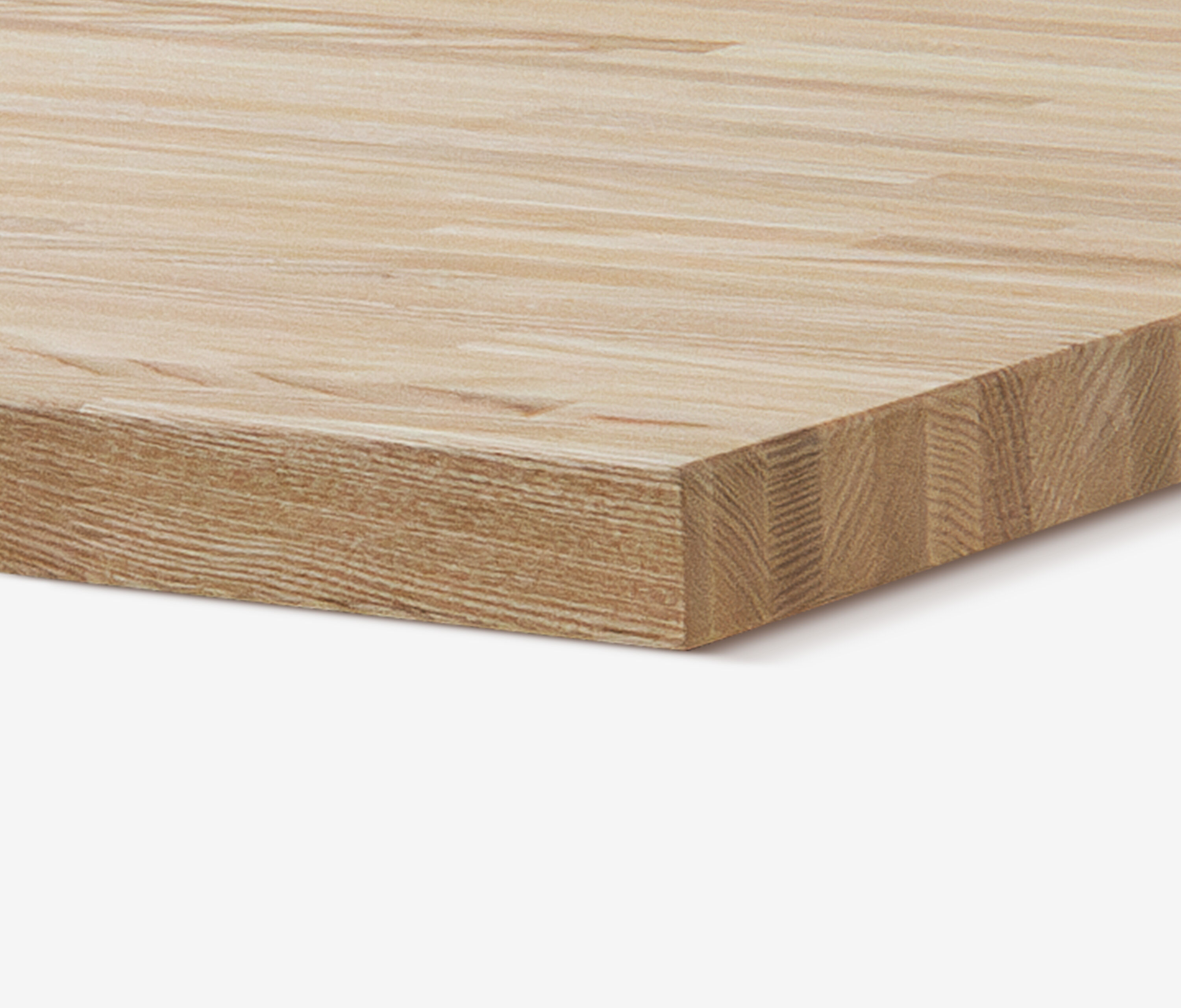 Esche Echtholzplatte Kurzlamellen, 1800 x 800 x 40 mm