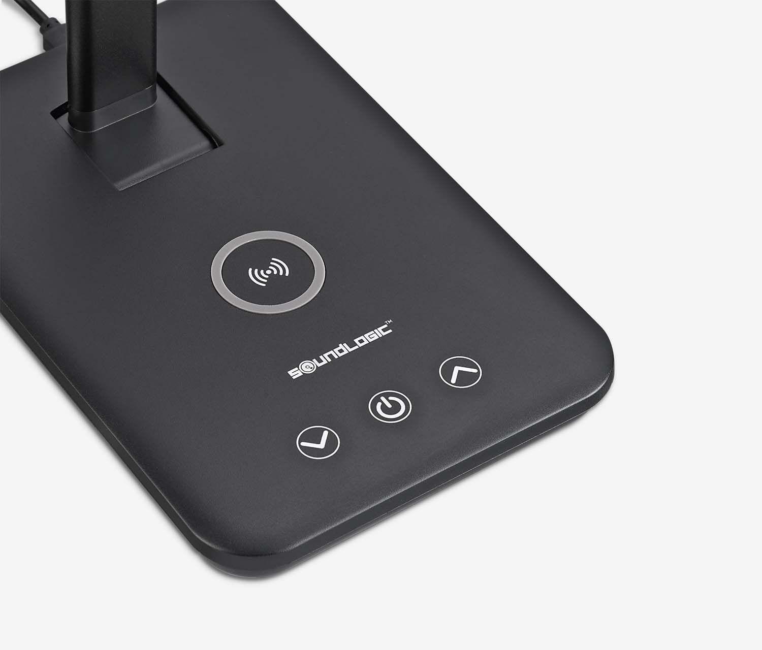 LED Schreibtischleuchte mit Qi Ladegerät Schwarz