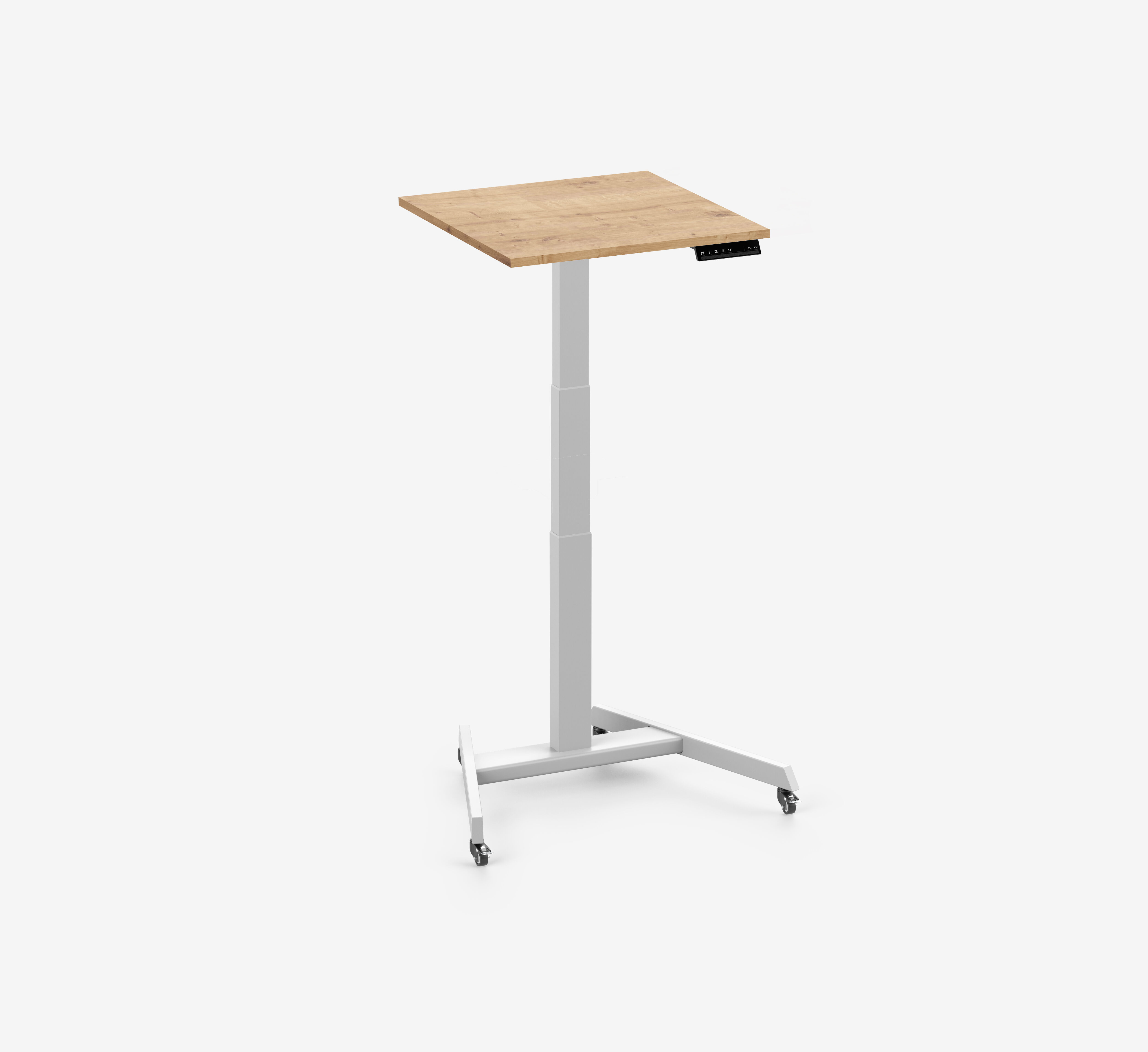 FOKUS Single Schreibtisch Weiß Eiche 60x60 