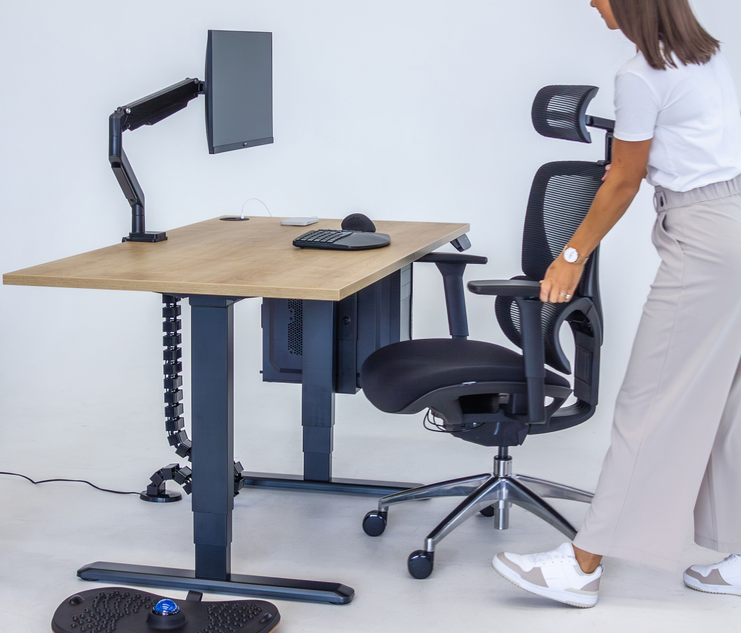 Bürodrehstuhl SENTA FX Normal Schwarz Silber