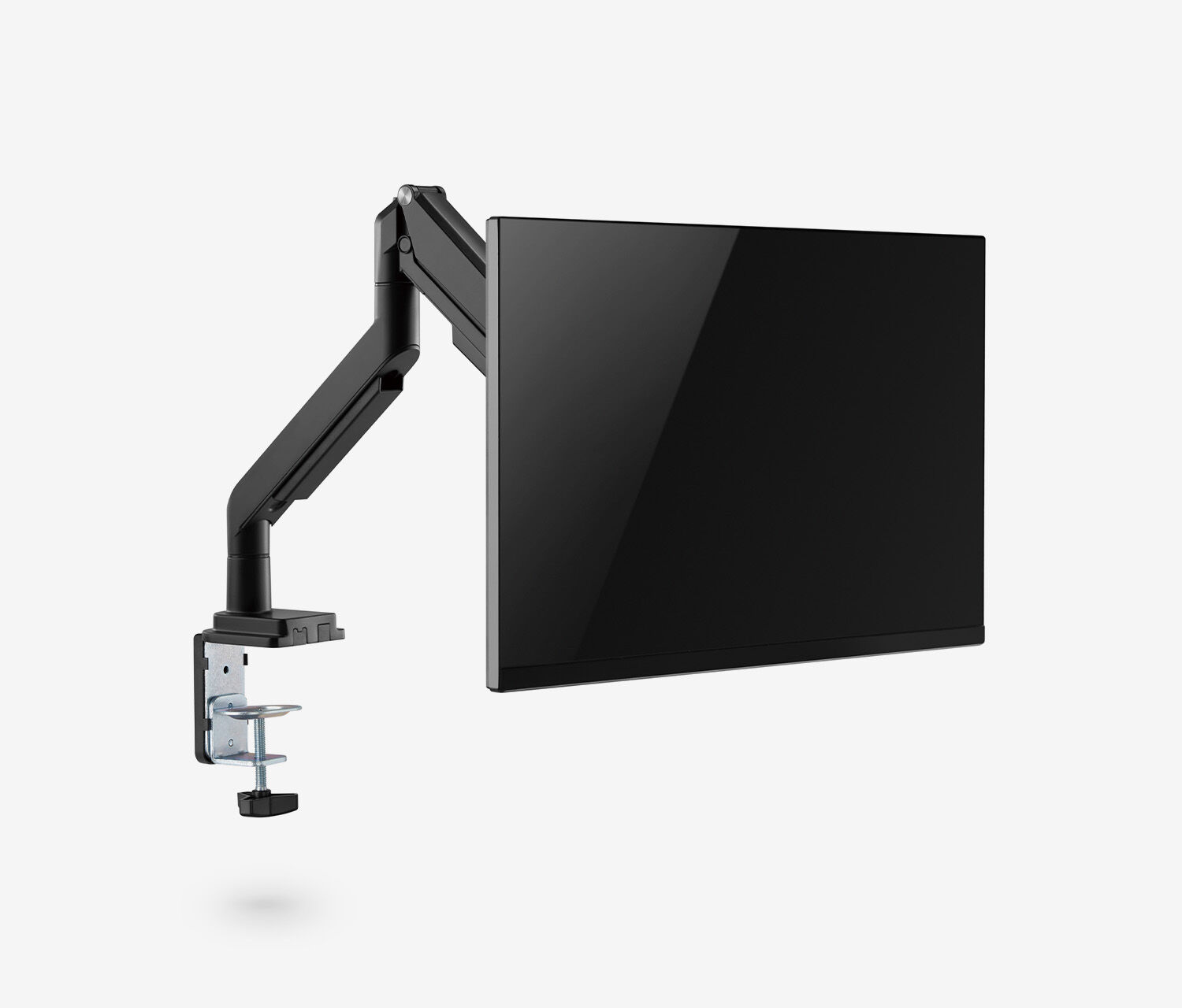 Single Gasdruck Monitorarm - schwarz
