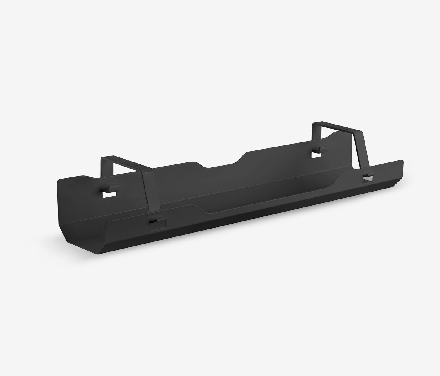 PRIMUS + Kabelwanne, Kabelschlange & Schreibtischleuchte 140x80 Schwarz Eiche Schwarz