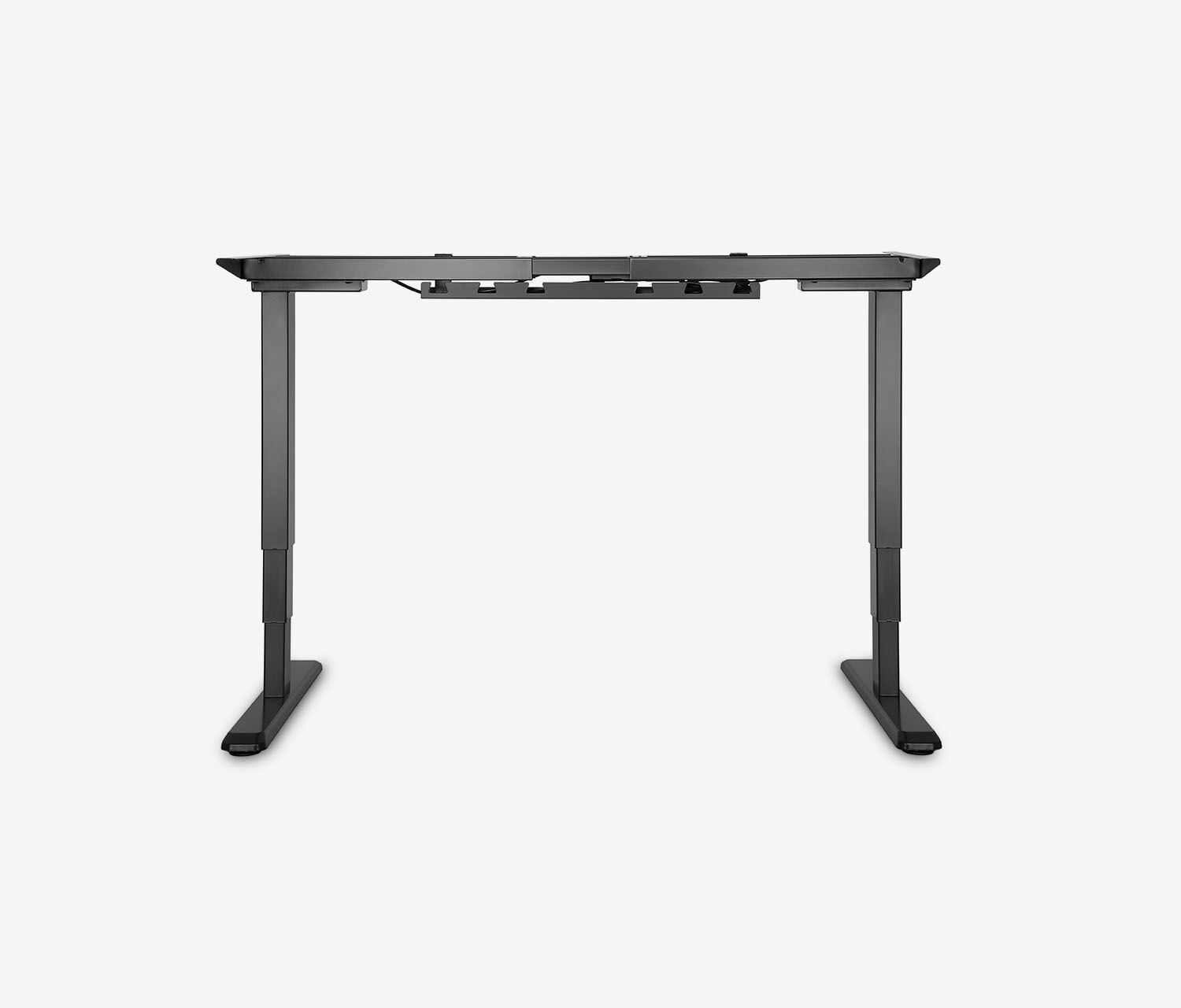 PRIMUS Freiformschreibtisch, Gestell Schwarz, Tischplatte 1600 x 800/1000 x 25 mm Lichtgrau, Ausführung Rechts